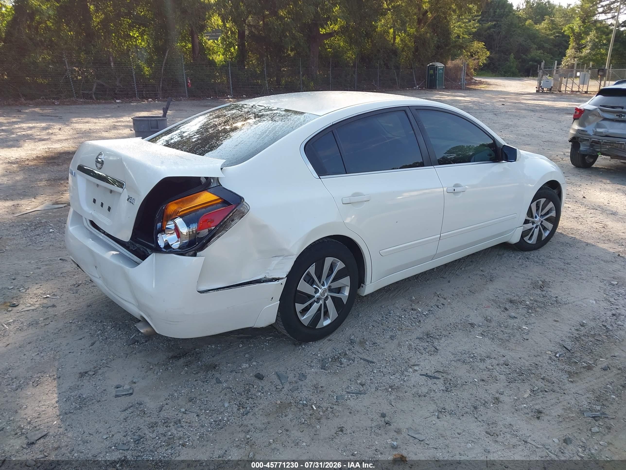 2009 Nissan Altima 2.5 S White vin: 1N4AL21E89N527890