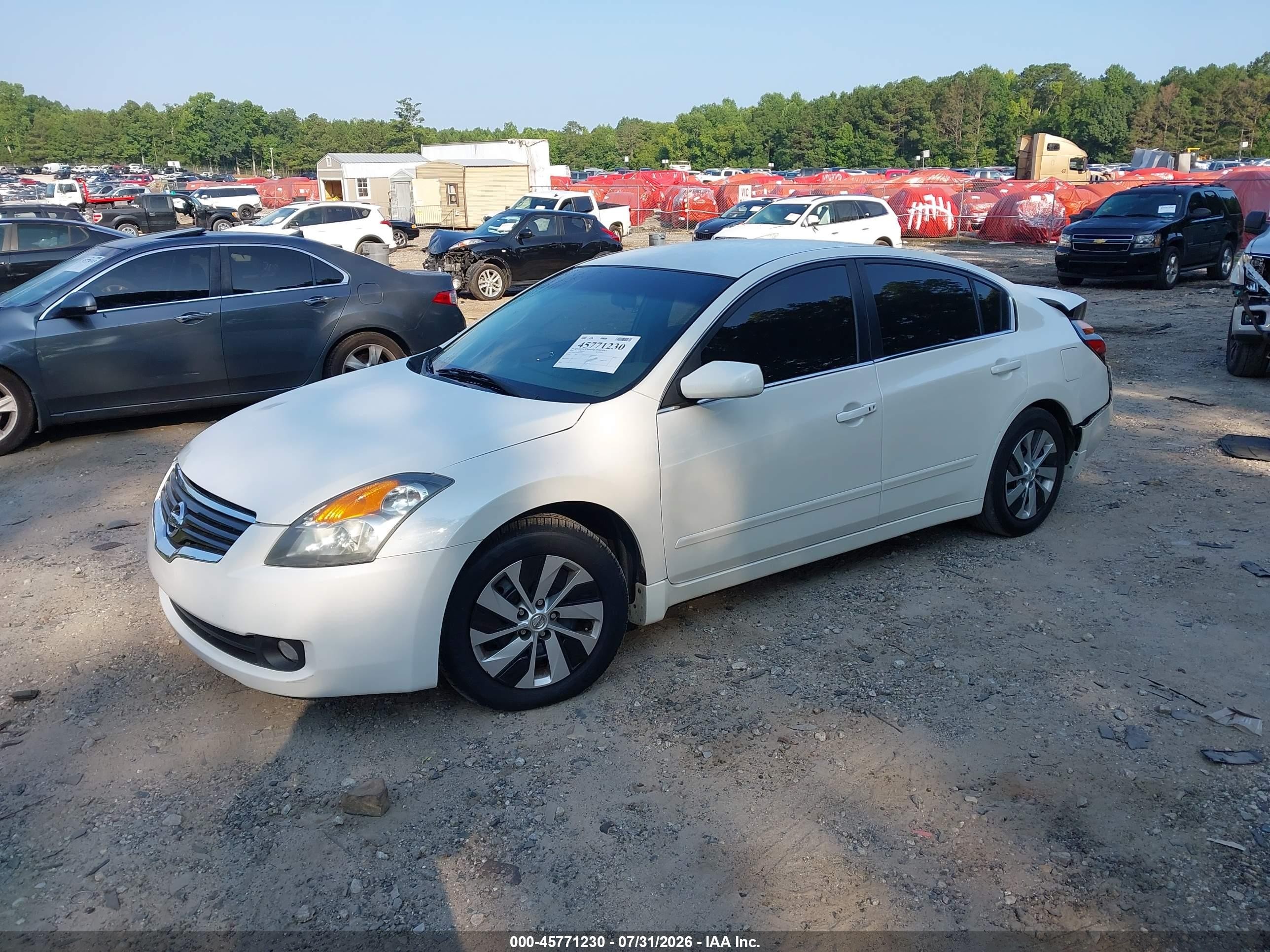 2009 Nissan Altima 2.5 S White vin: 1N4AL21E89N527890