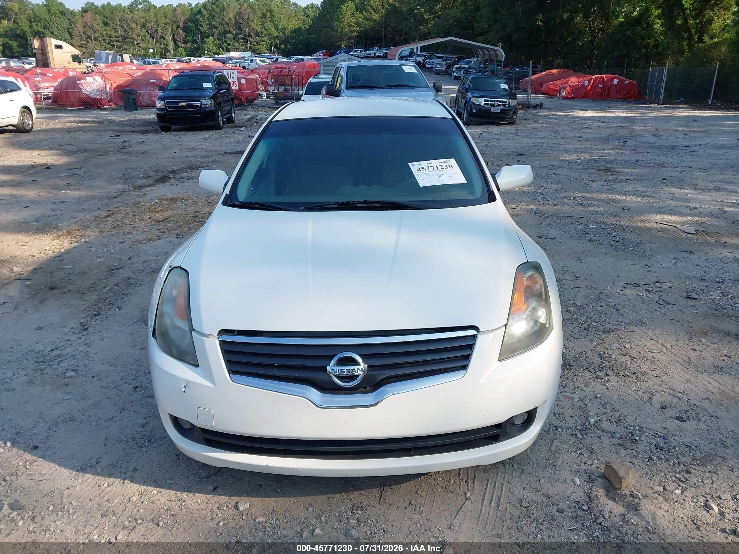 2009 Nissan Altima 2.5 S White vin: 1N4AL21E89N527890