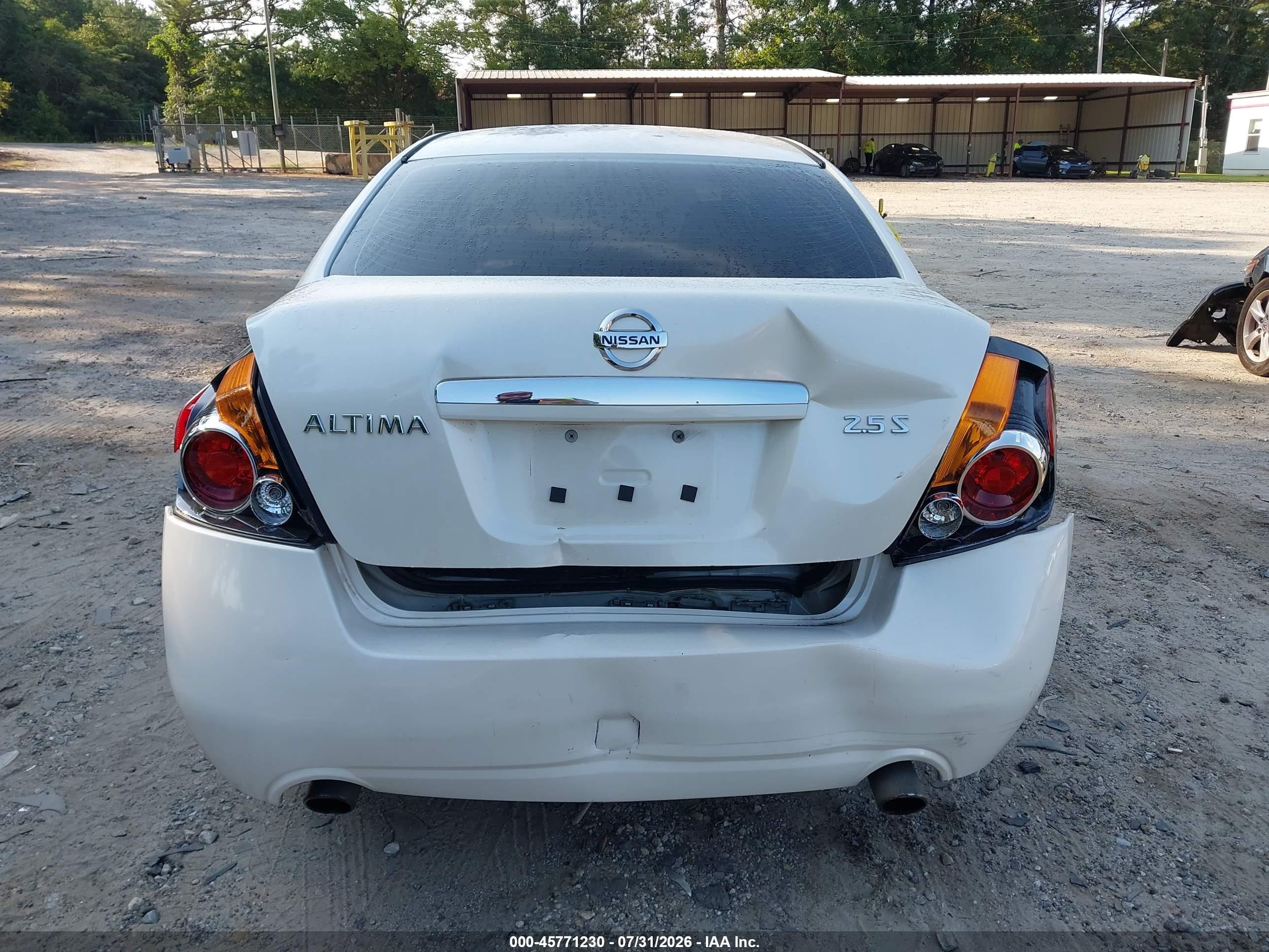 2009 Nissan Altima 2.5 S White vin: 1N4AL21E89N527890