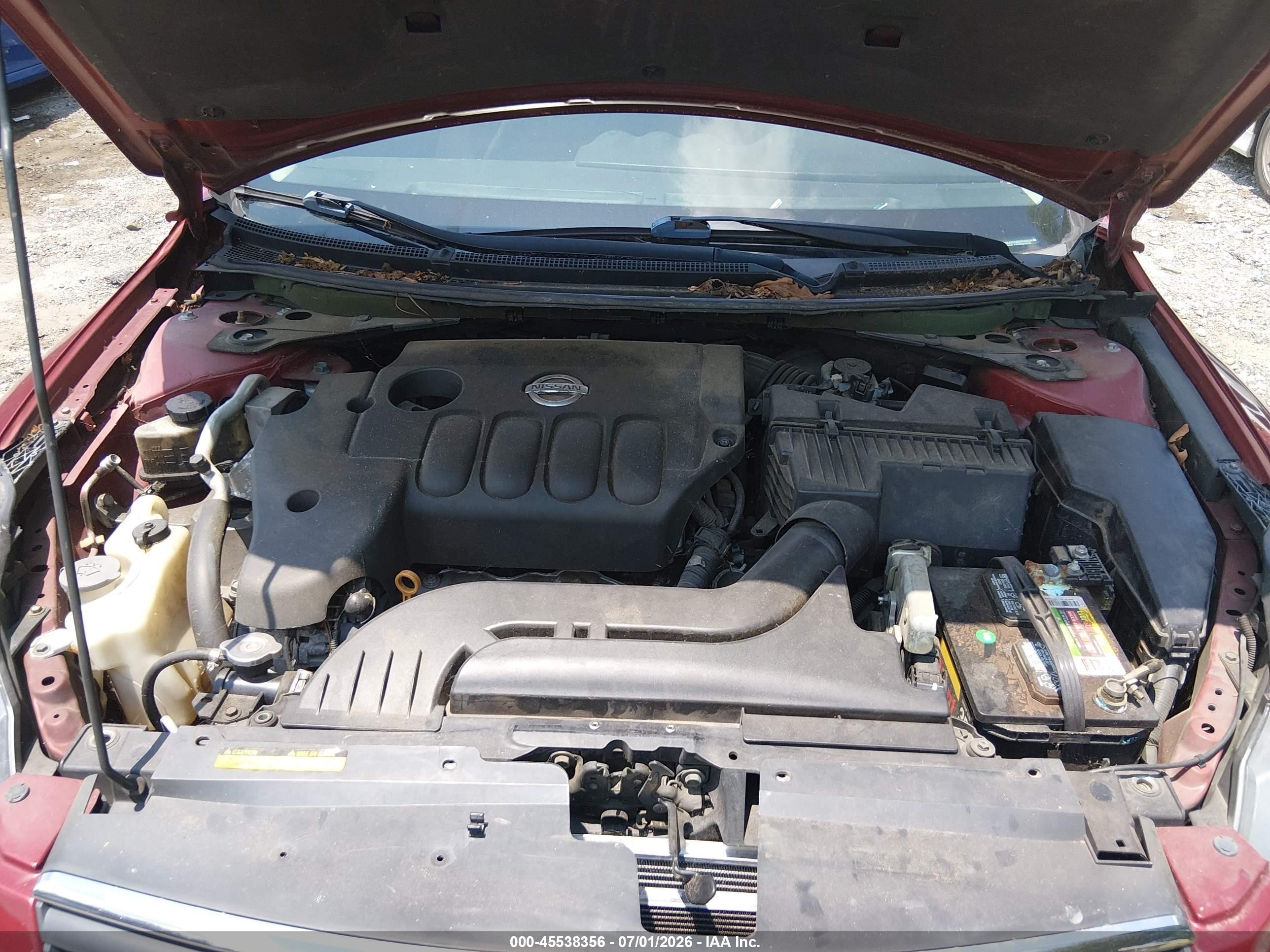 2007 Nissan Altima 2.5 S Red vin: 1N4AL21E97N438410