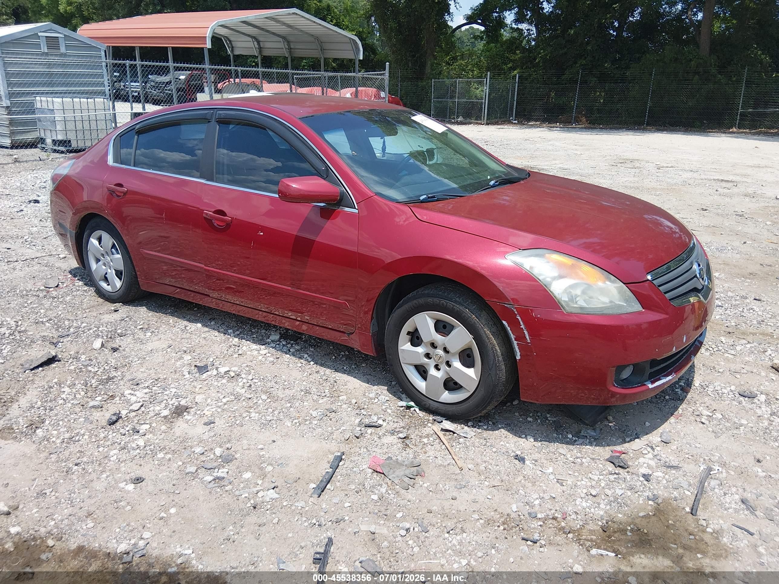 2007 Nissan Altima 2.5 S Red vin: 1N4AL21E97N438410