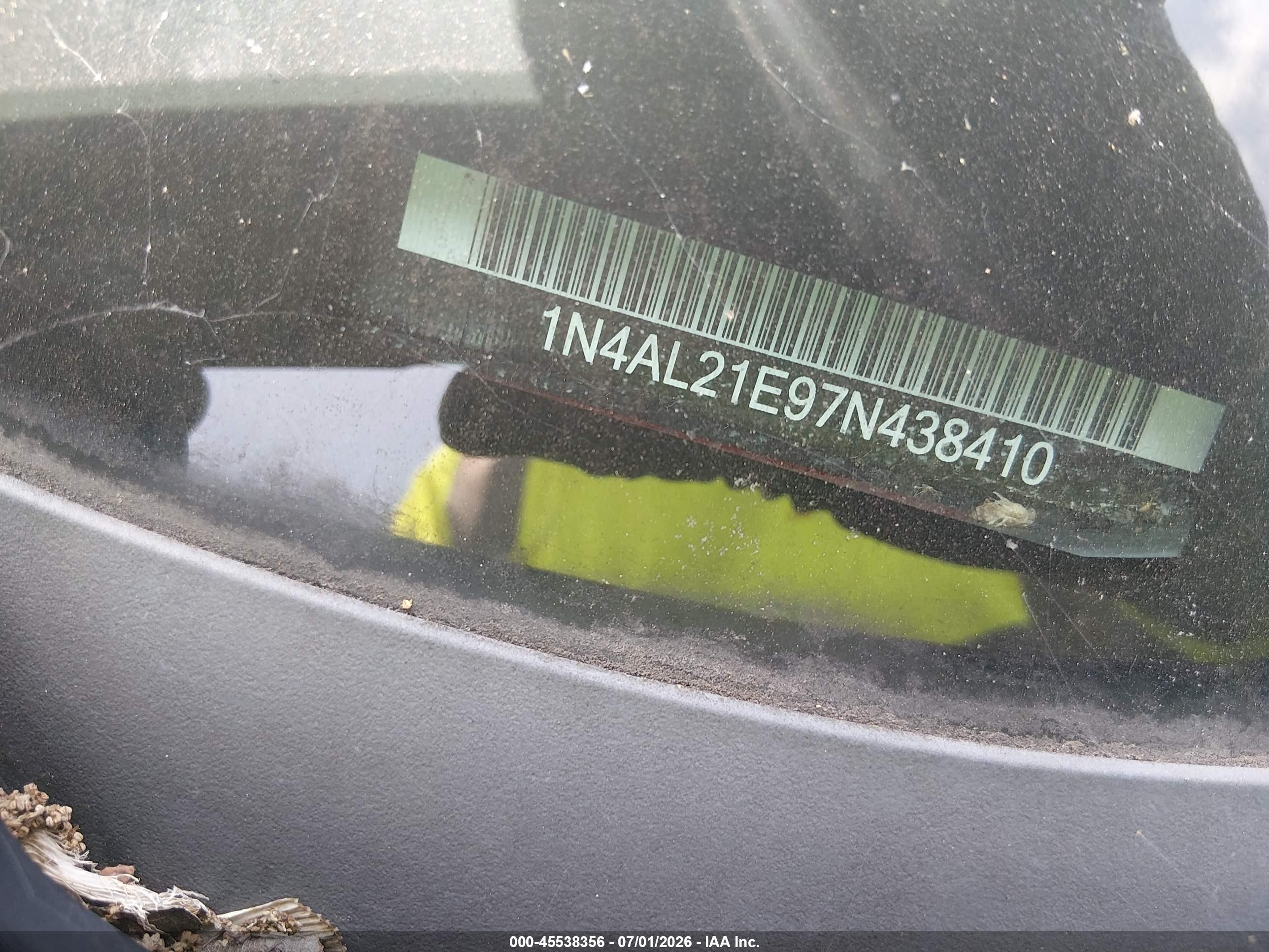 2007 Nissan Altima 2.5 S Red vin: 1N4AL21E97N438410
