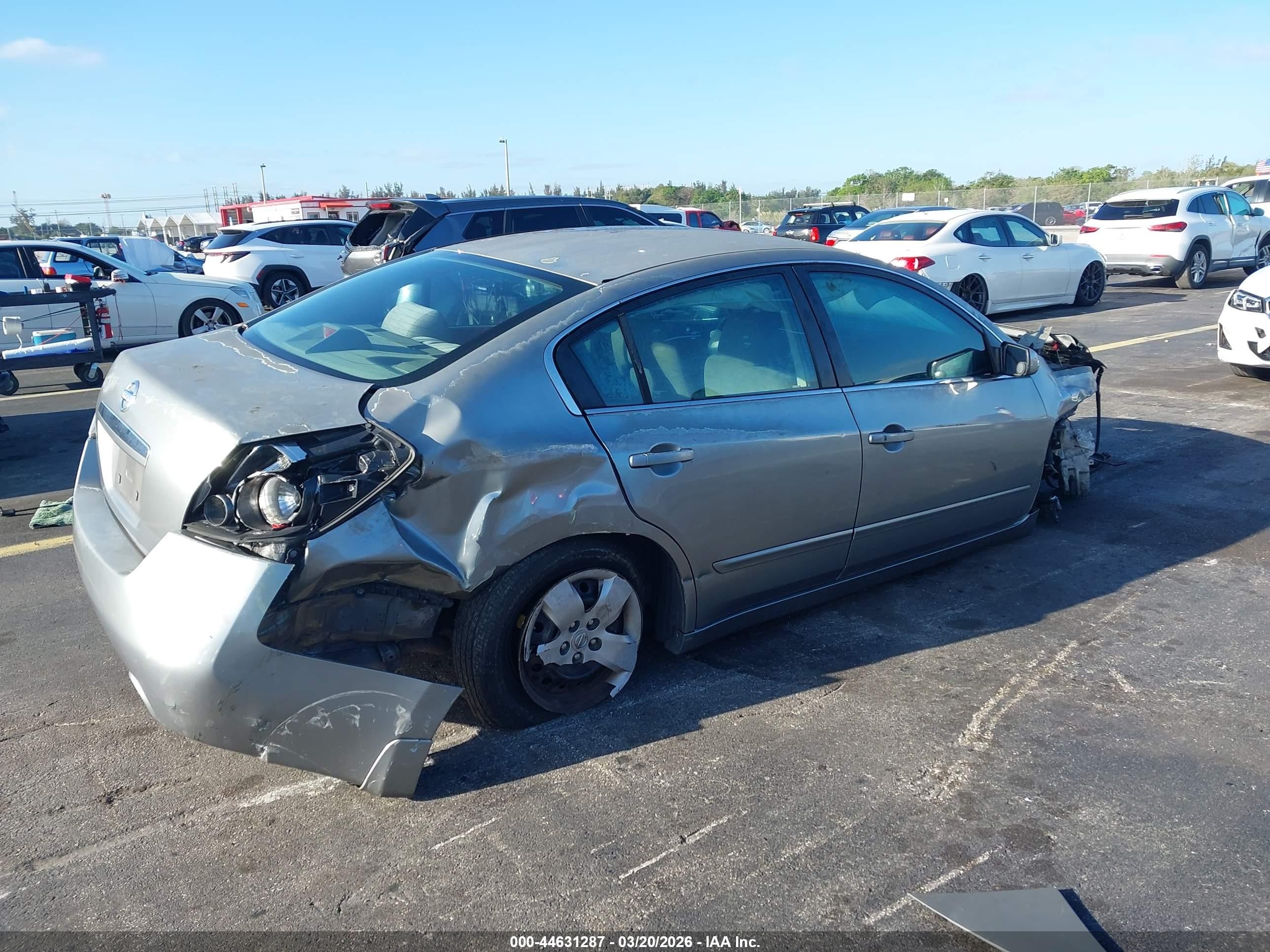 2007 Nissan Altima 2.5 S Gray vin: 1N4AL21E97N473450
