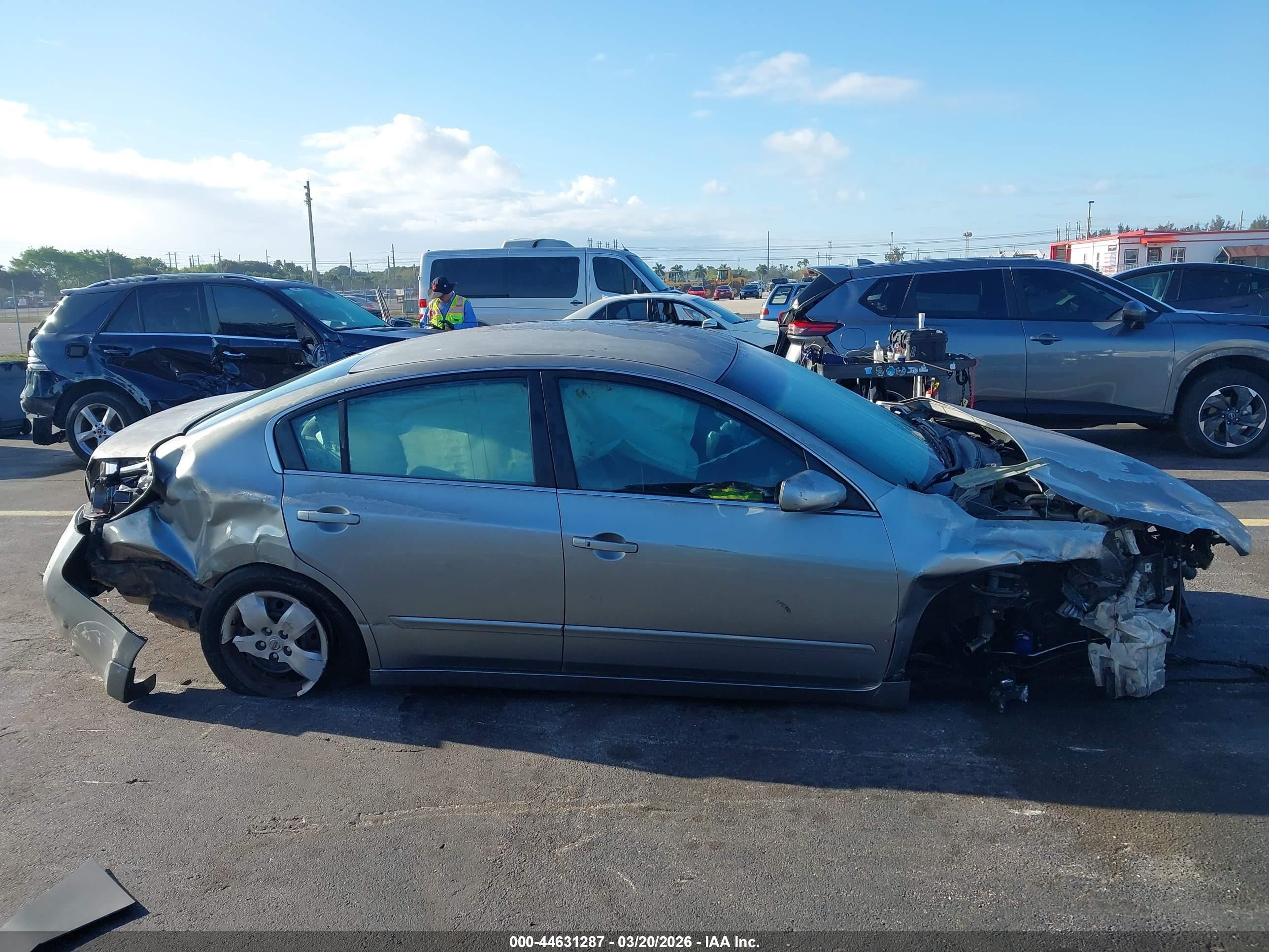 2007 Nissan Altima 2.5 S Gray vin: 1N4AL21E97N473450
