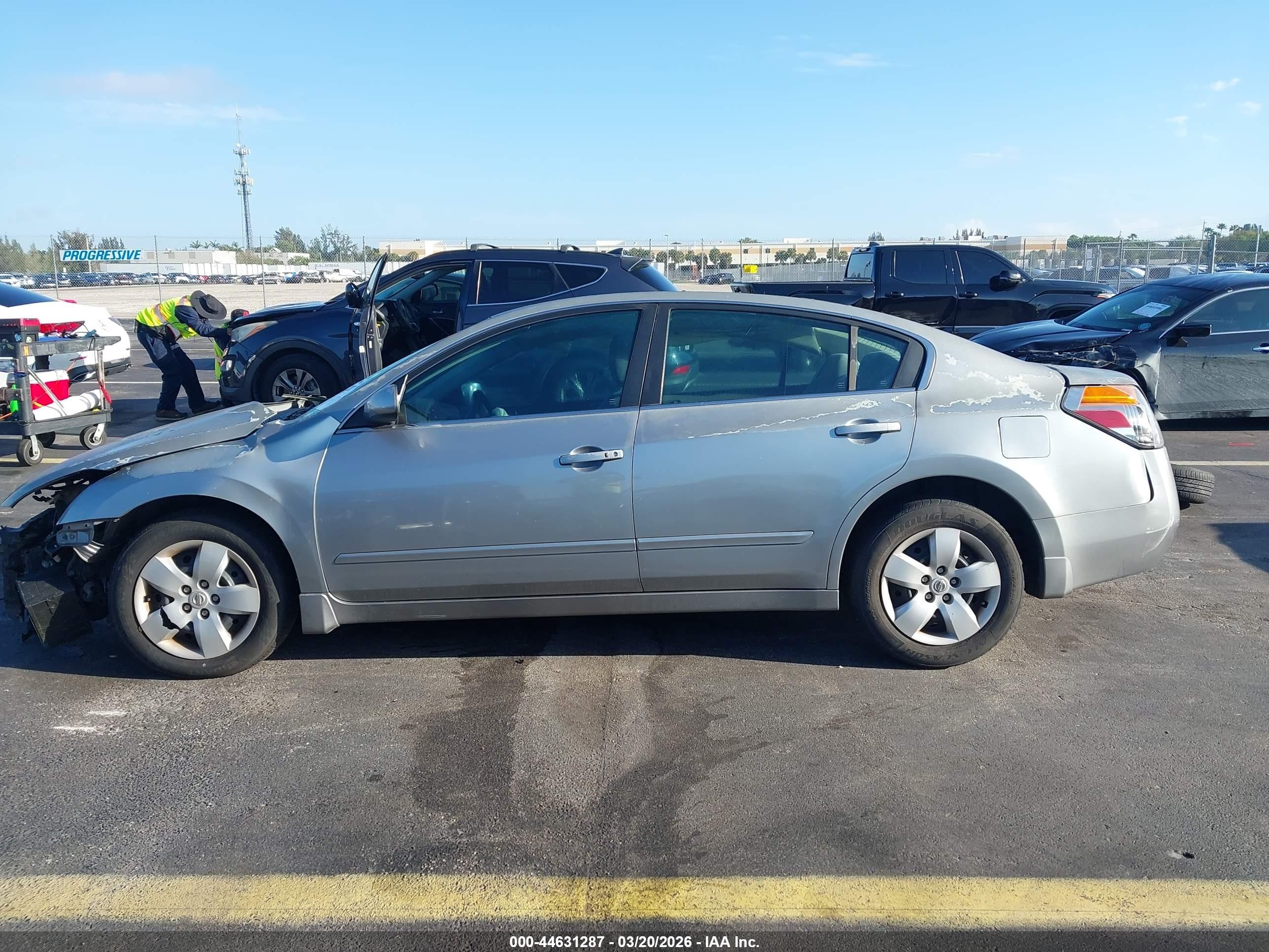 2007 Nissan Altima 2.5 S Gray vin: 1N4AL21E97N473450