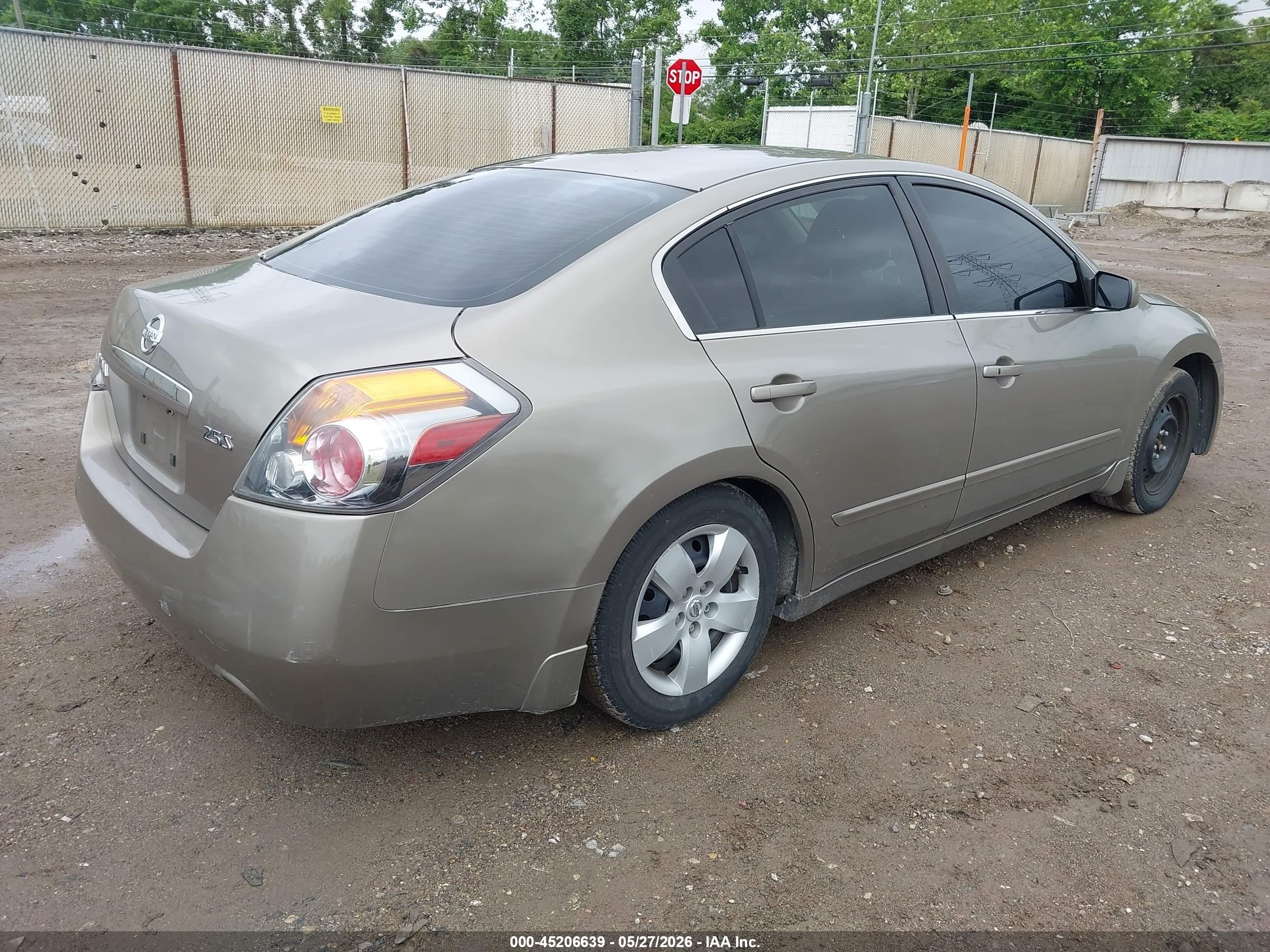 2008 Nissan Altima 2.5 S Tan vin: 1N4AL21E98C140663