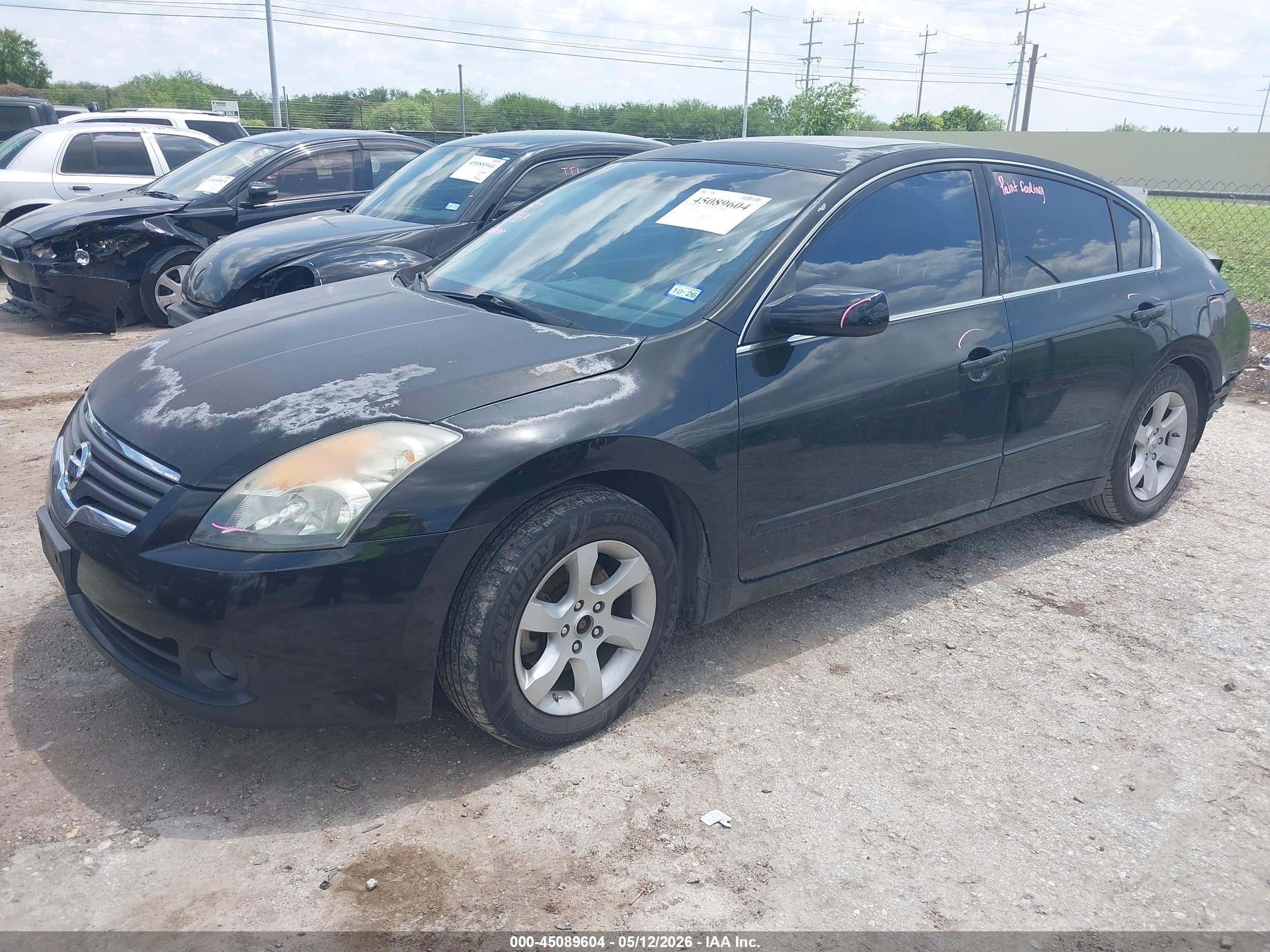 2008 Nissan Altima 2.5 S Black vin: 1N4AL21E98C269874