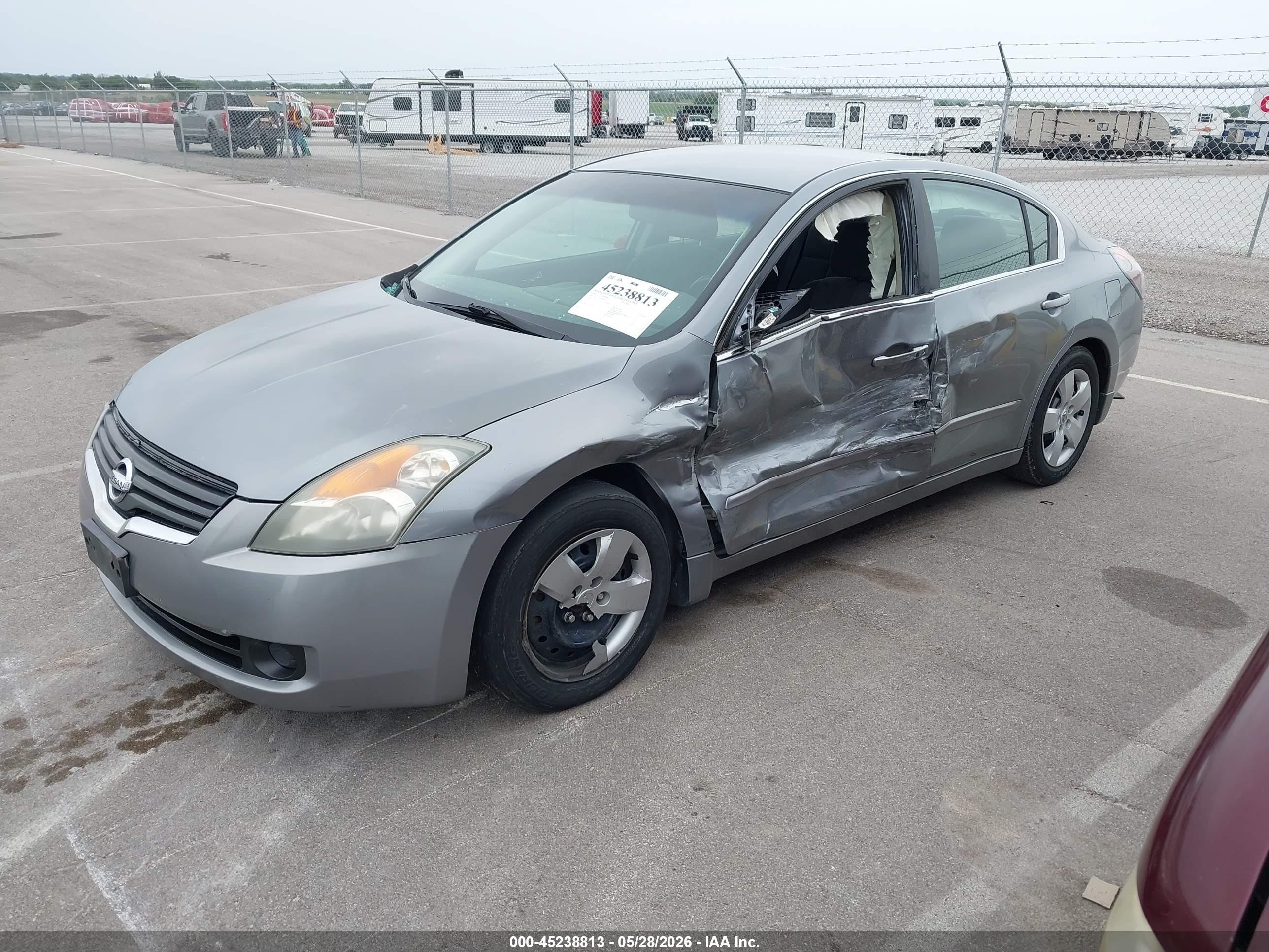 2008 Nissan Altima 2.5 S Gray vin: 1N4AL21E98N402931