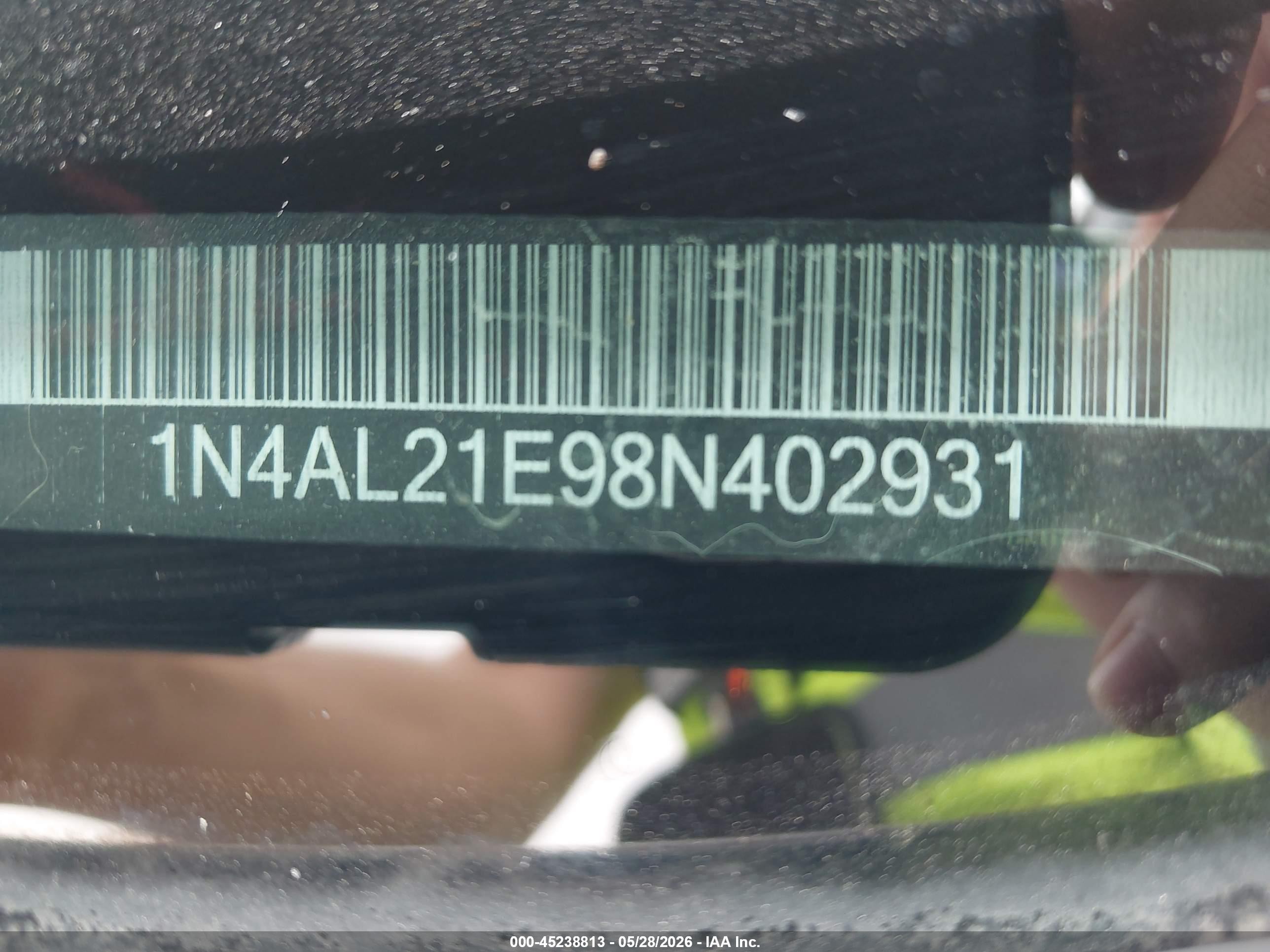 2008 Nissan Altima 2.5 S Gray vin: 1N4AL21E98N402931