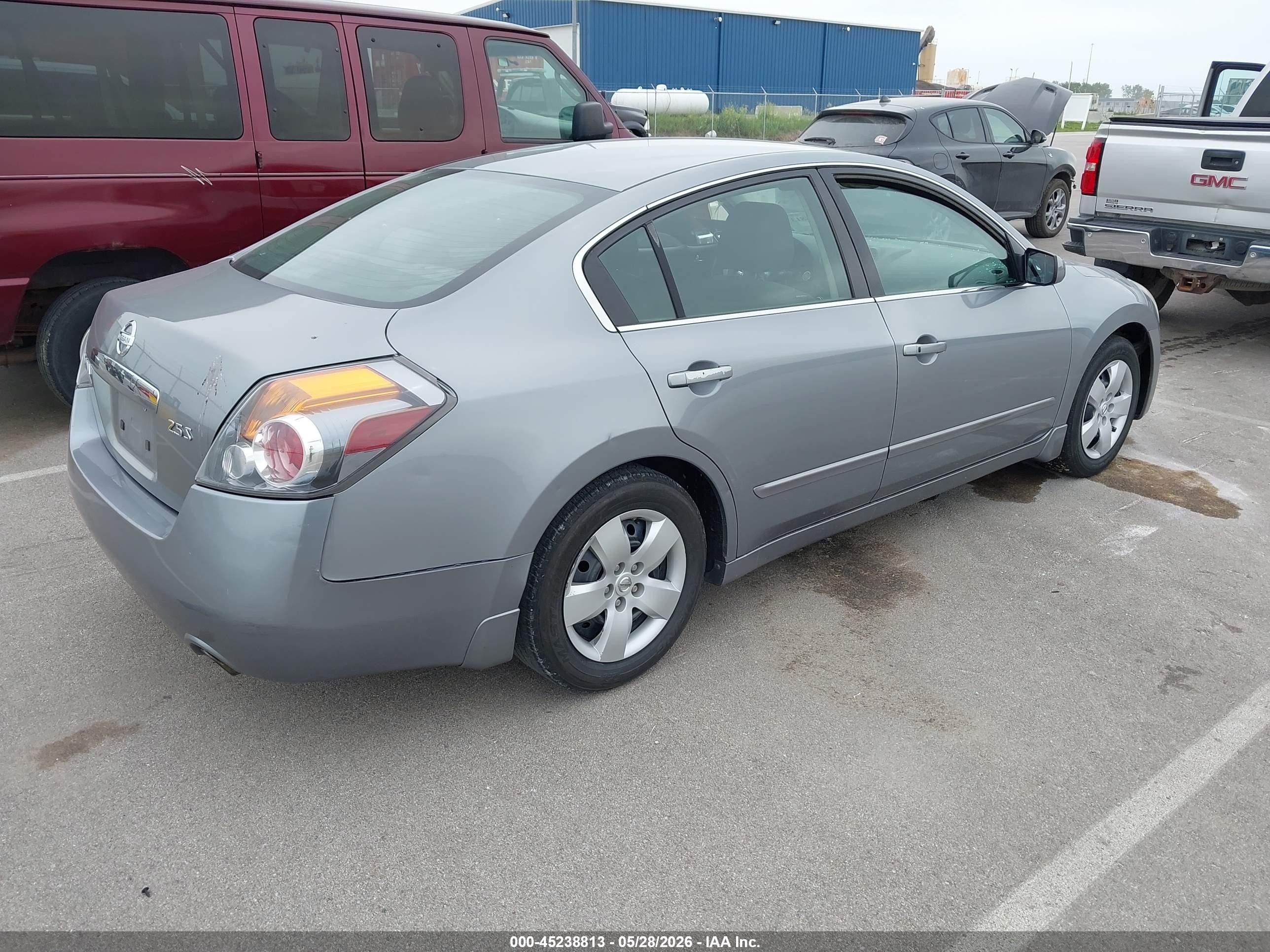 2008 Nissan Altima 2.5 S Gray vin: 1N4AL21E98N402931