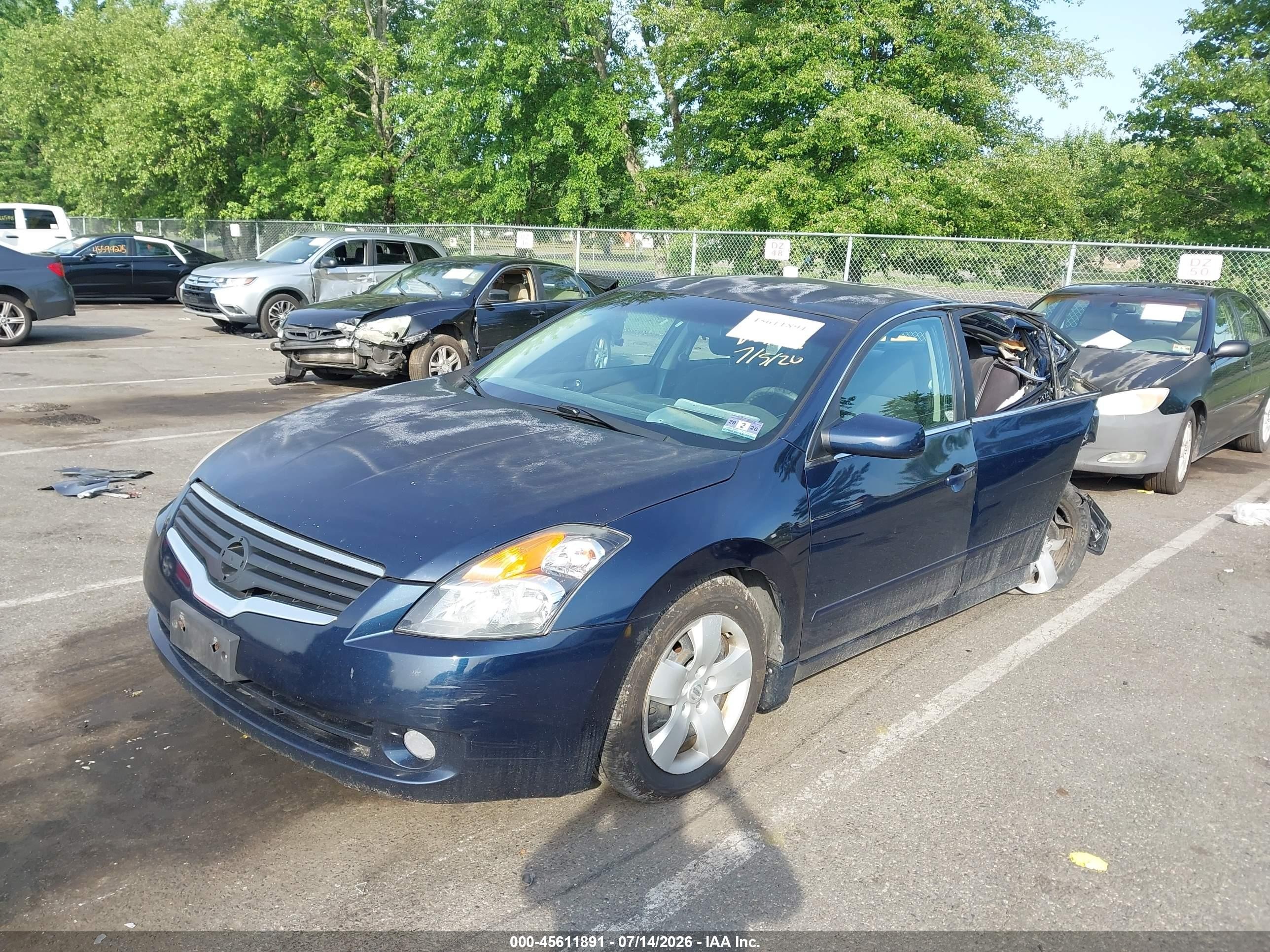 2008 Nissan Altima 2.5 S Dark Blue vin: 1N4AL21E98N407109