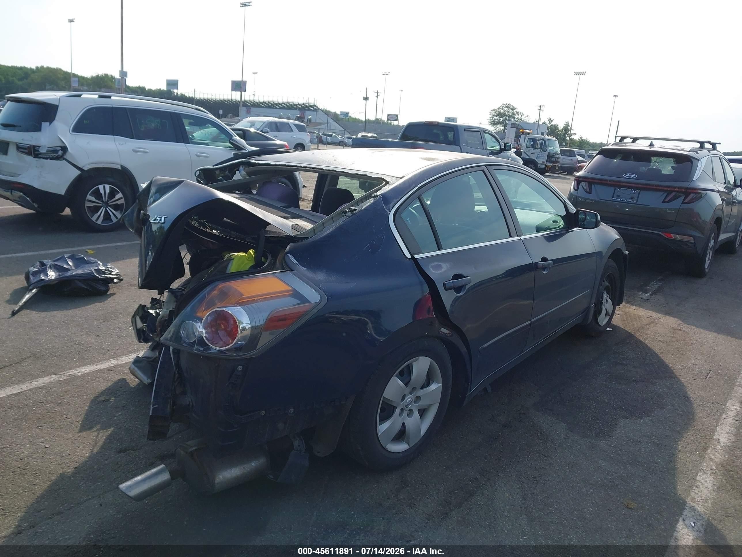 2008 Nissan Altima 2.5 S Dark Blue vin: 1N4AL21E98N407109