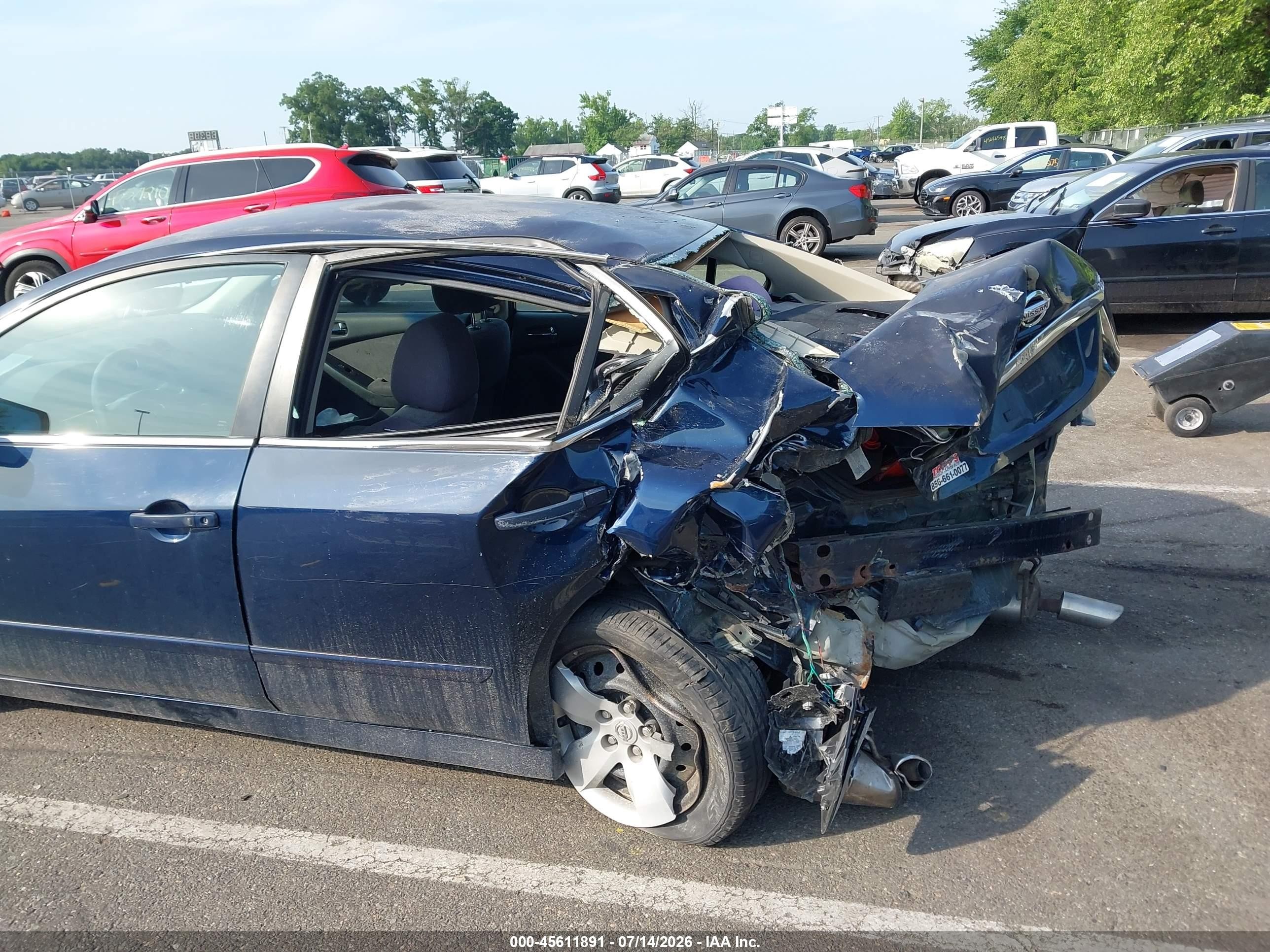 2008 Nissan Altima 2.5 S Dark Blue vin: 1N4AL21E98N407109