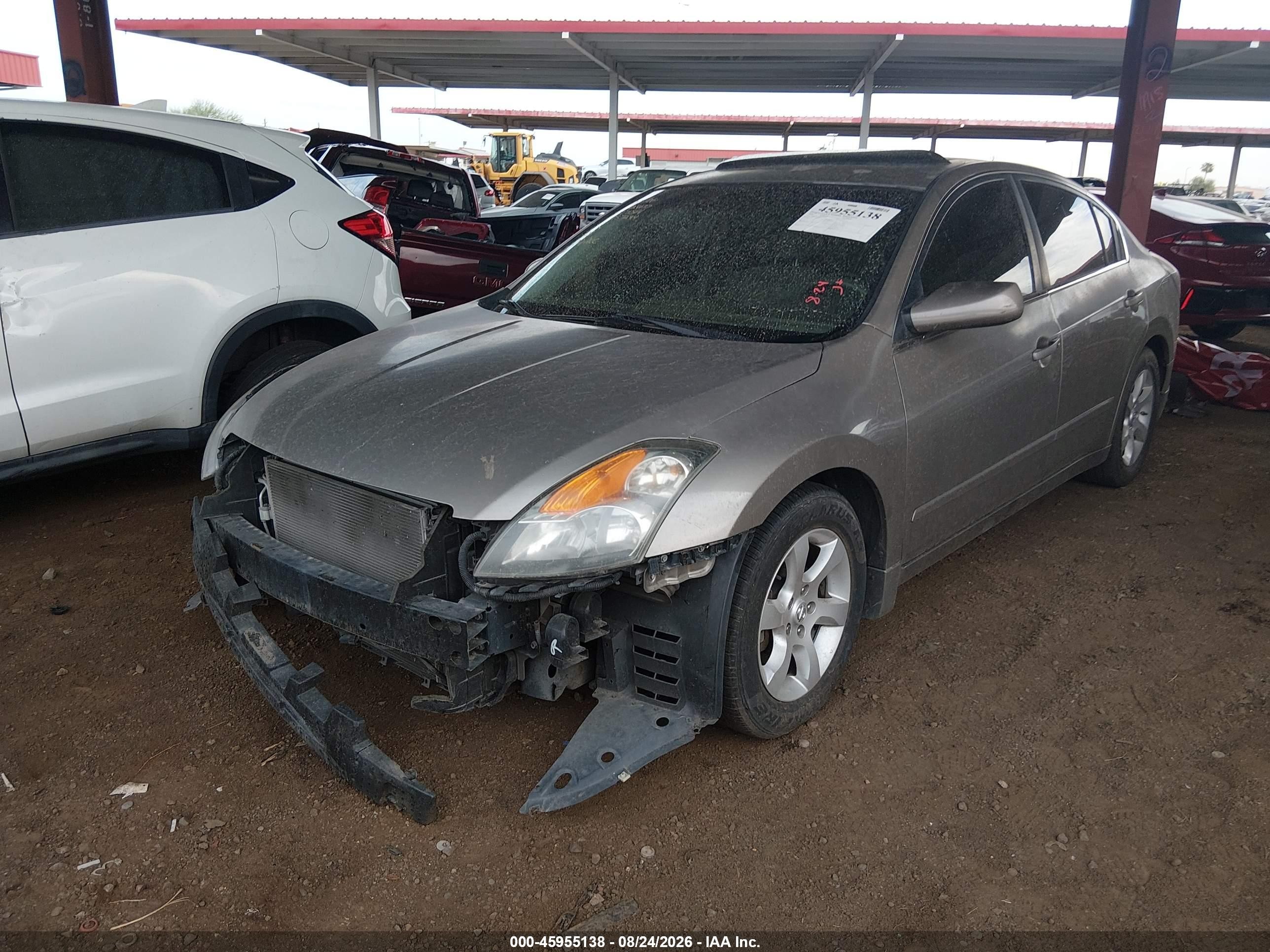 2008 Nissan Altima 2.5 S Gray vin: 1N4AL21E98N424637
