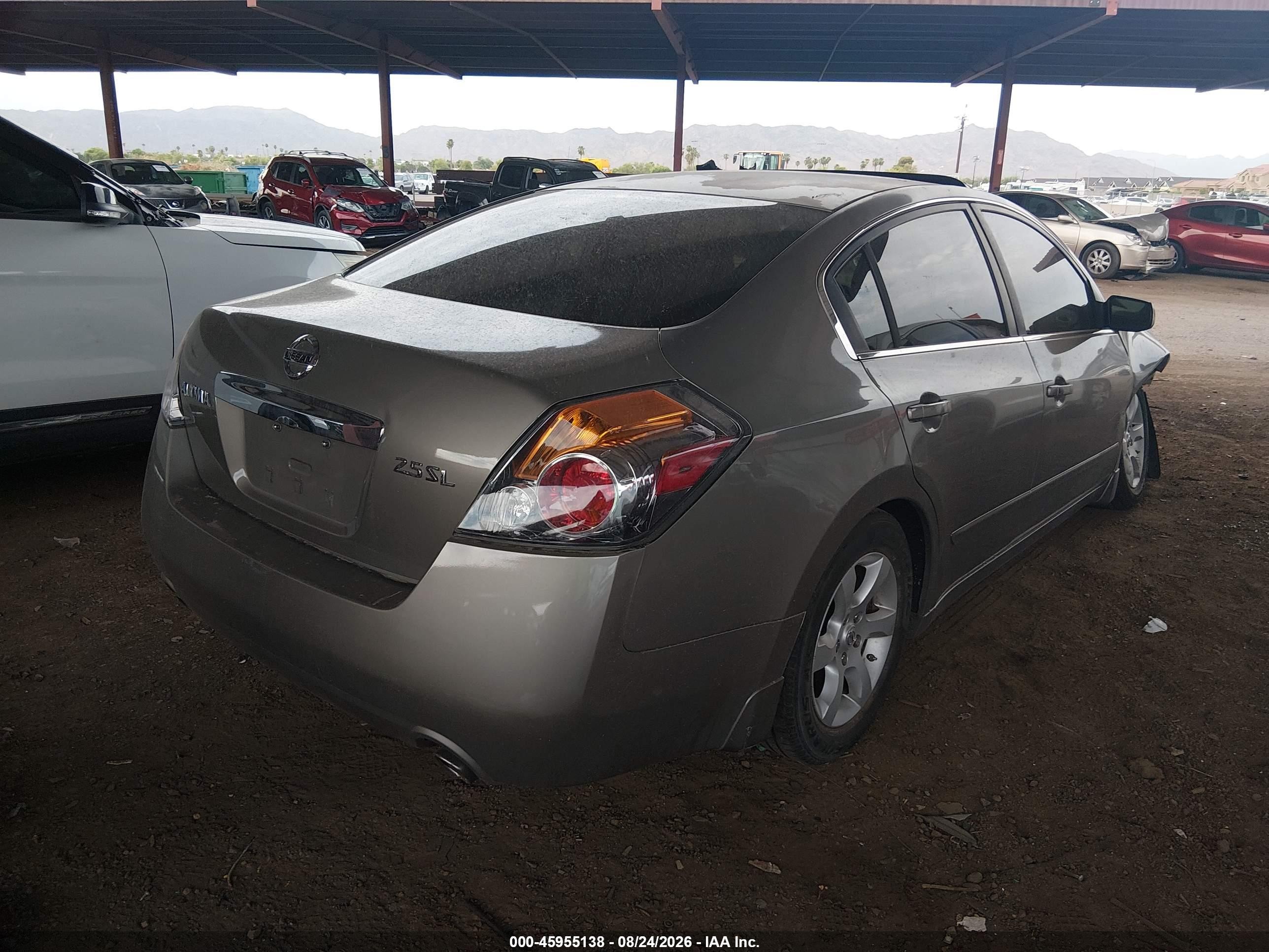 2008 Nissan Altima 2.5 S Gray vin: 1N4AL21E98N424637