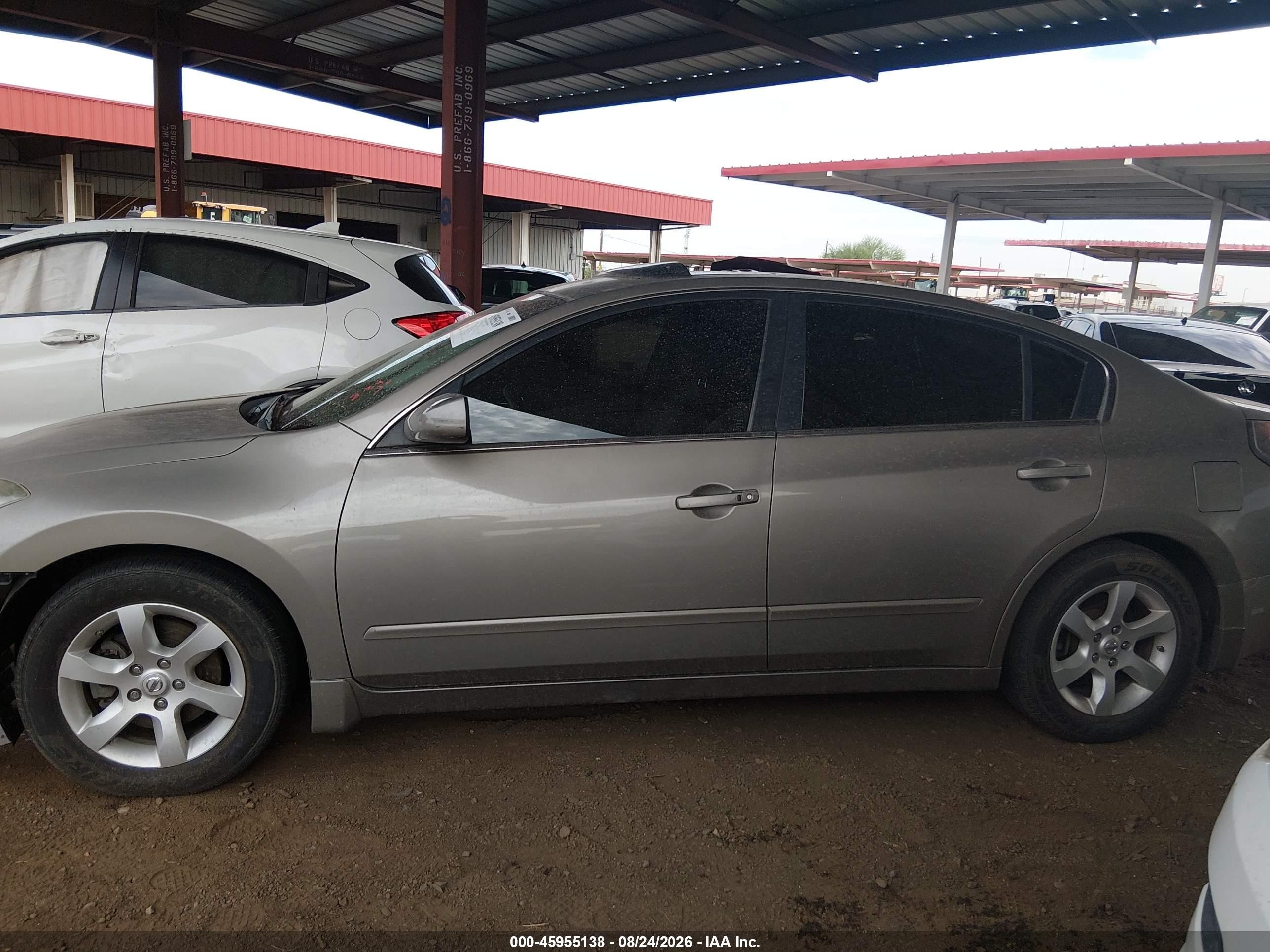 2008 Nissan Altima 2.5 S Gray vin: 1N4AL21E98N424637