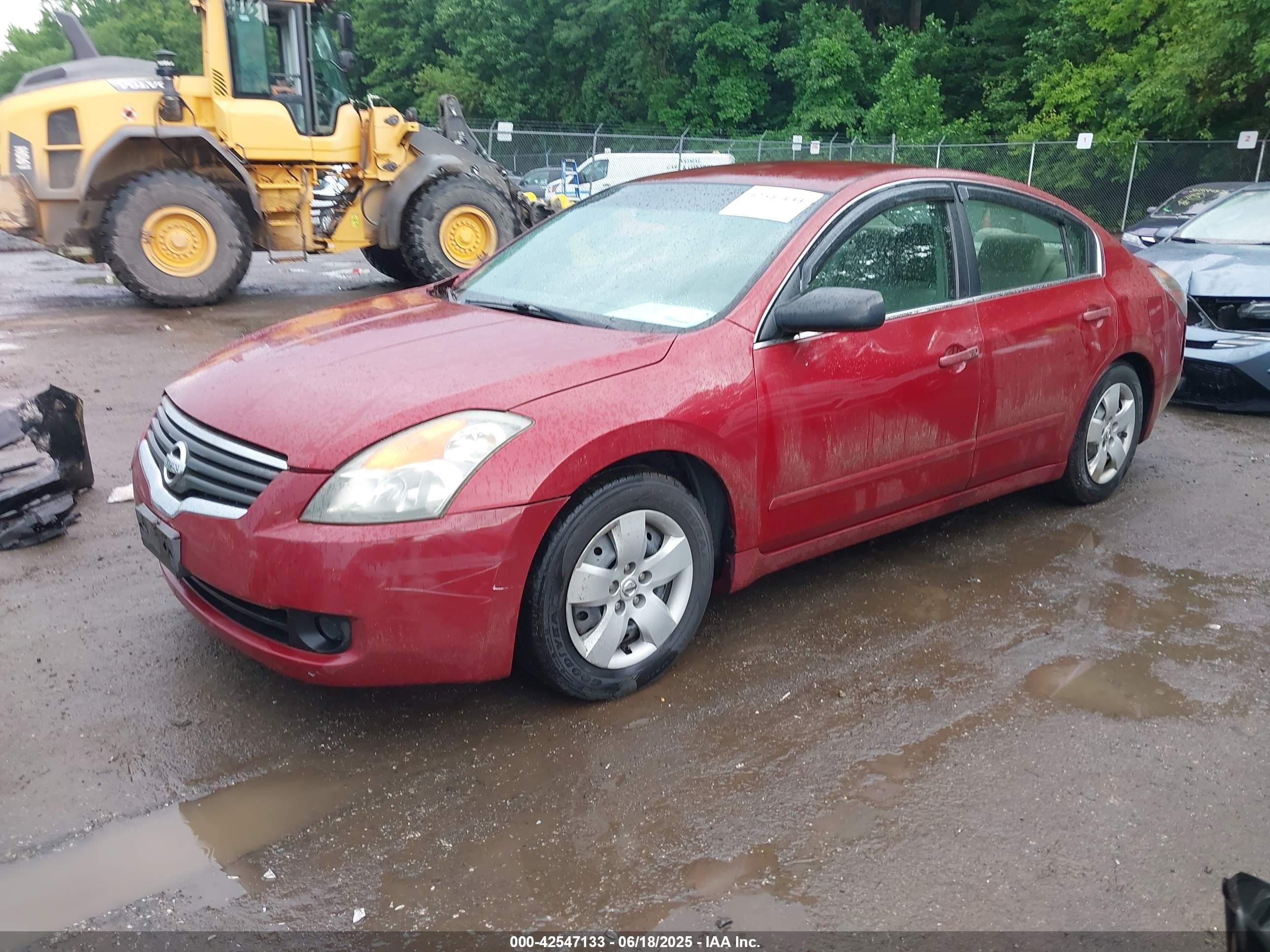2008 Nissan Altima 2.5 S Red vin: 1N4AL21E98N425142