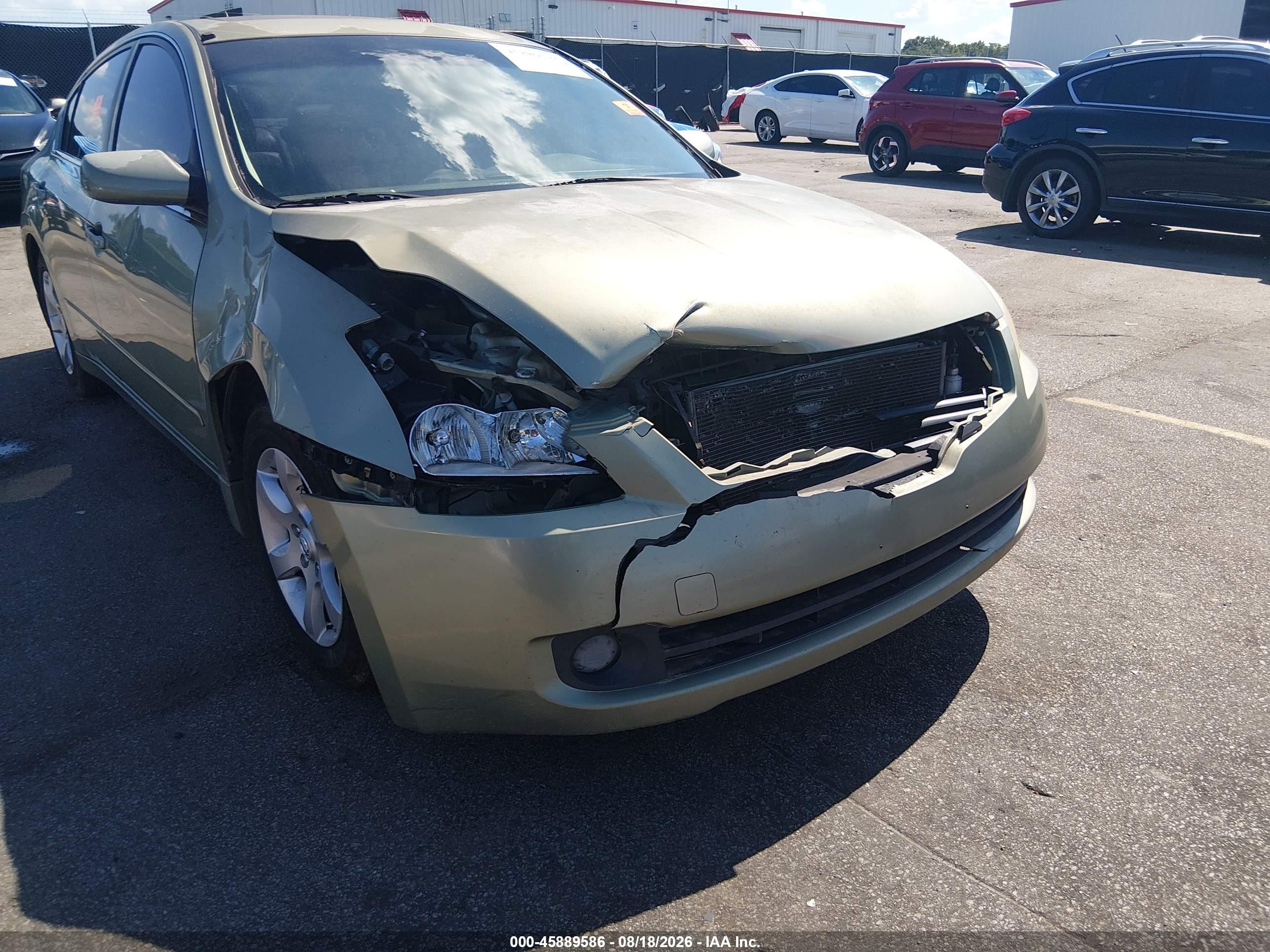 2008 Nissan Altima 2.5 Sl Green vin: 1N4AL21E98N446895