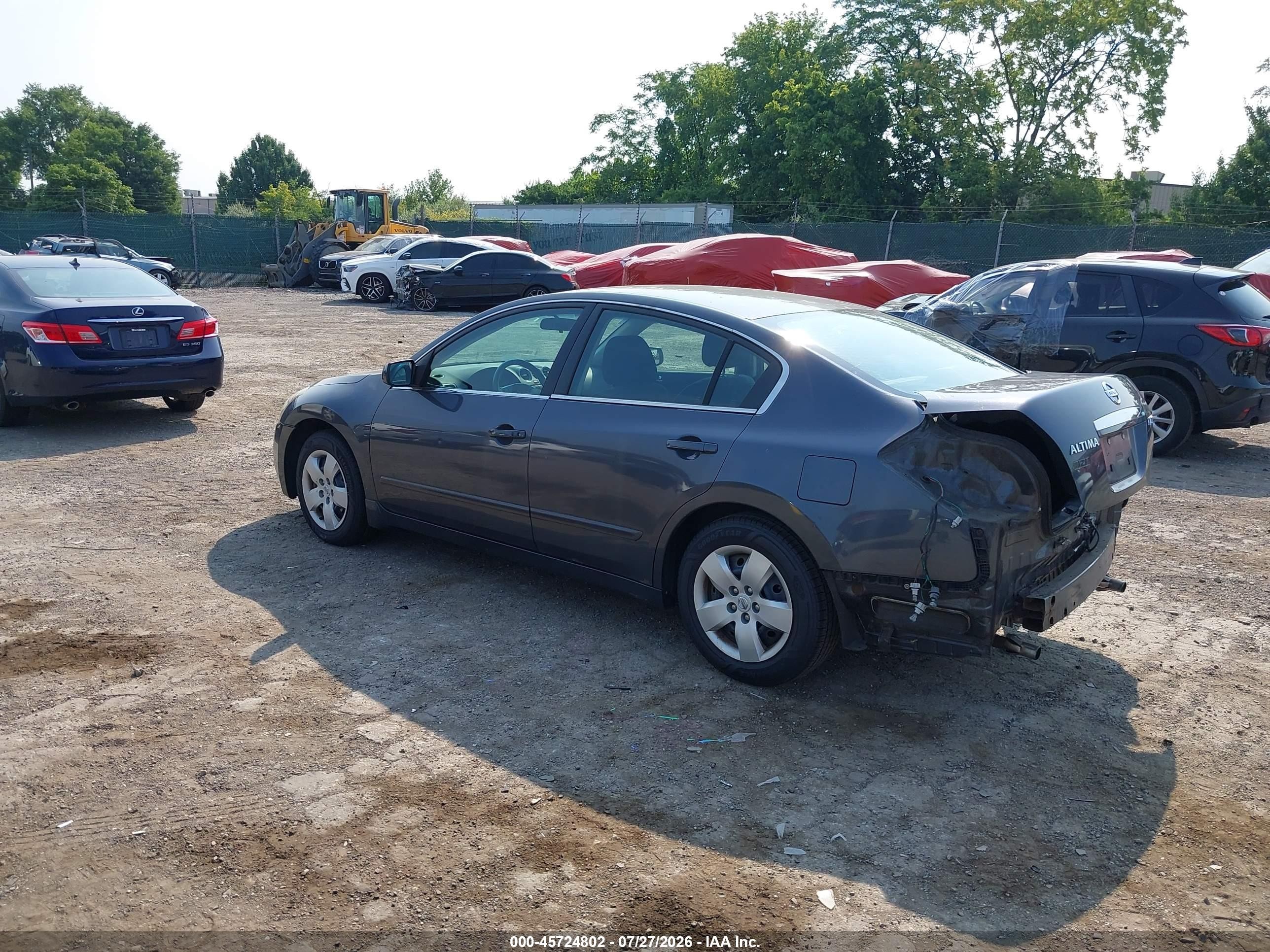 2008 Nissan Altima 2.5 S Серый vin: 1N4AL21E98N500678