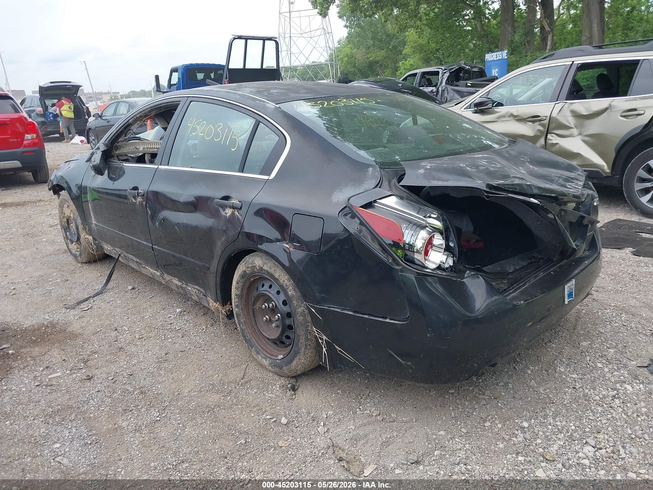 2008 Nissan Altima 2.5 S Black vin: 1N4AL21E98N551453