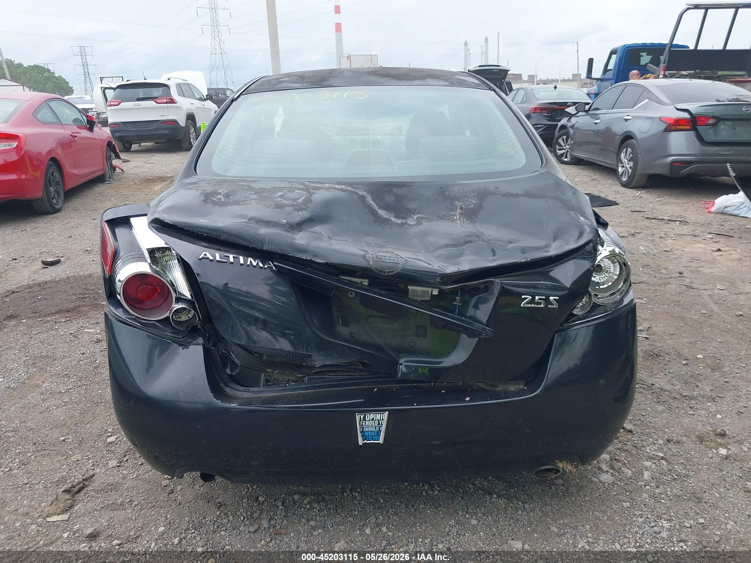 2008 Nissan Altima 2.5 S Black vin: 1N4AL21E98N551453