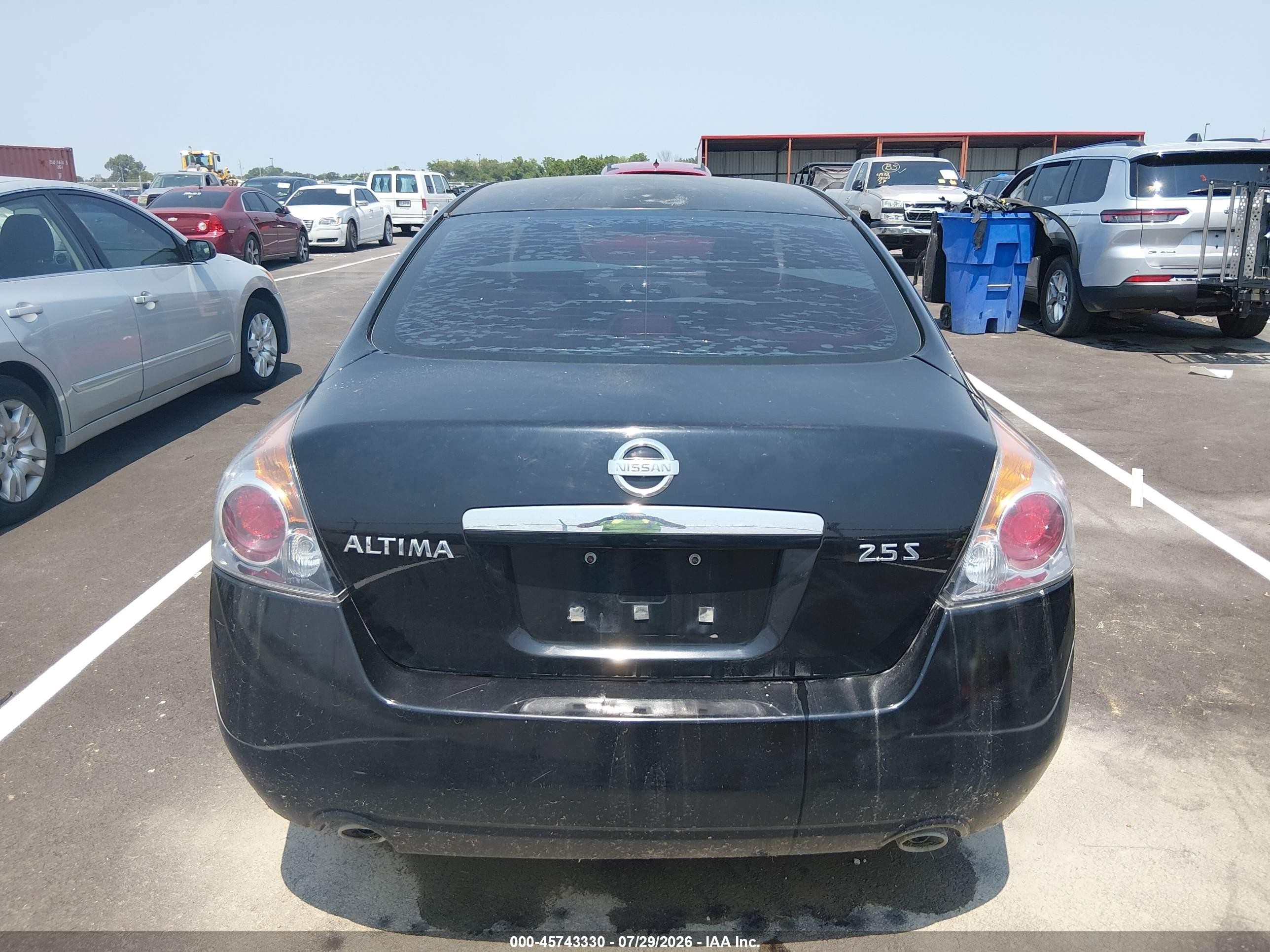 2009 Nissan Altima 2.5 S Black vin: 1N4AL21E99N460569