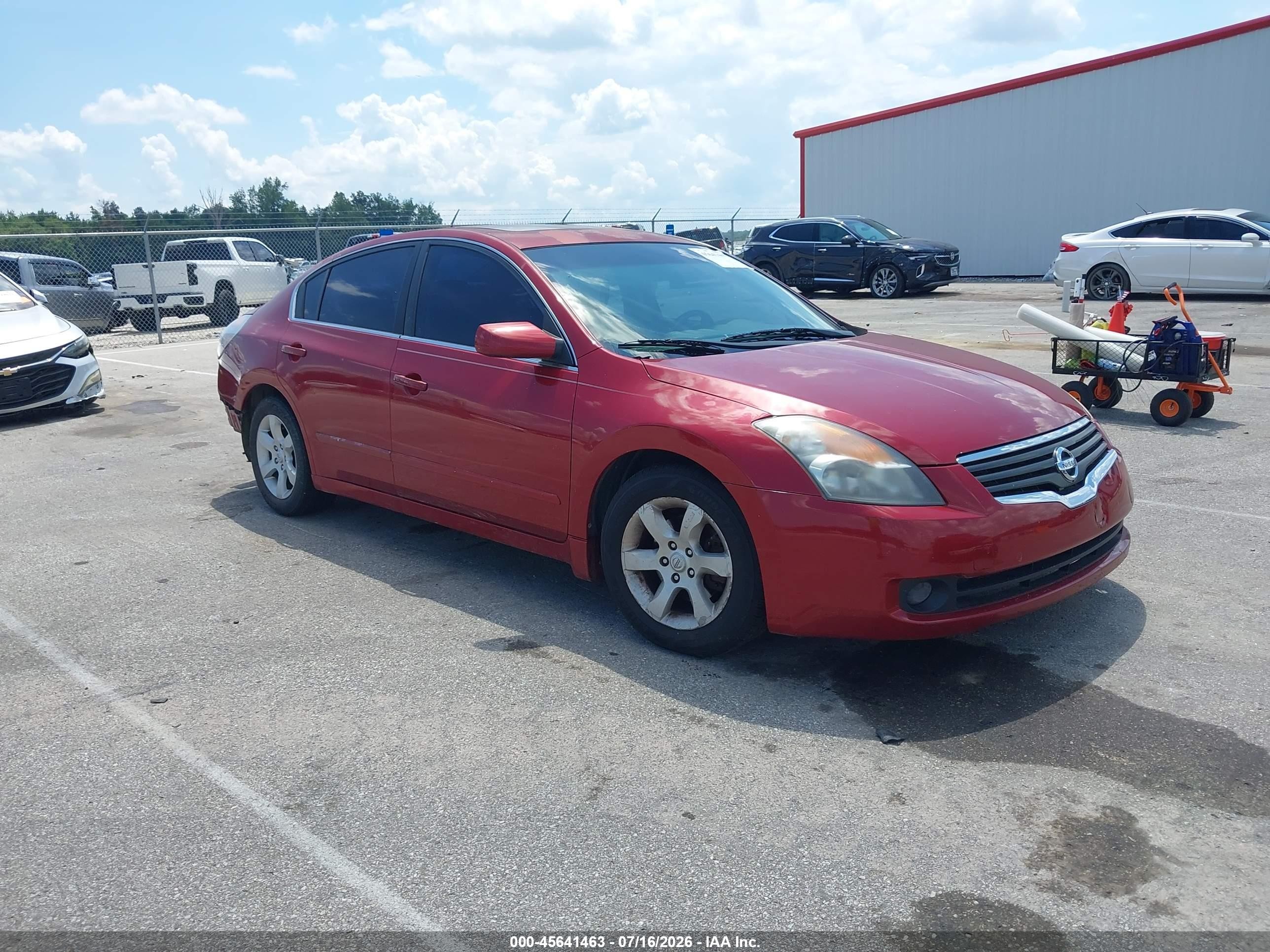 2009 Nissan Altima 2.5 S Red vin: 1N4AL21E99N498559