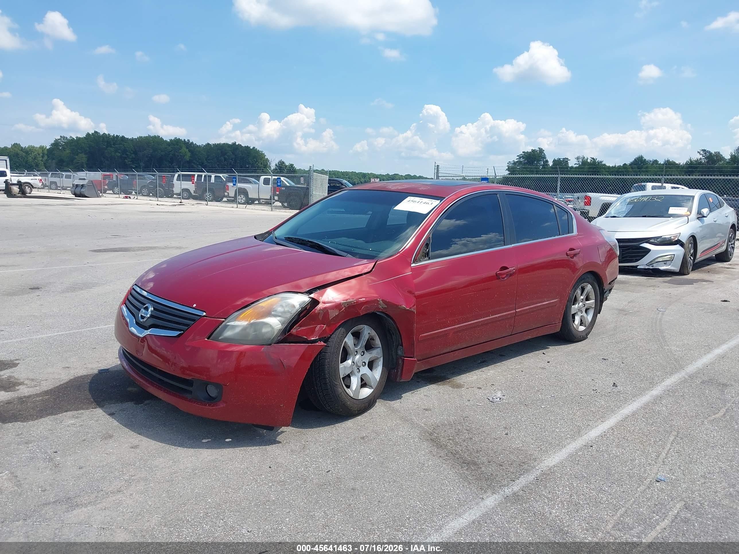 2009 Nissan Altima 2.5 S Red vin: 1N4AL21E99N498559