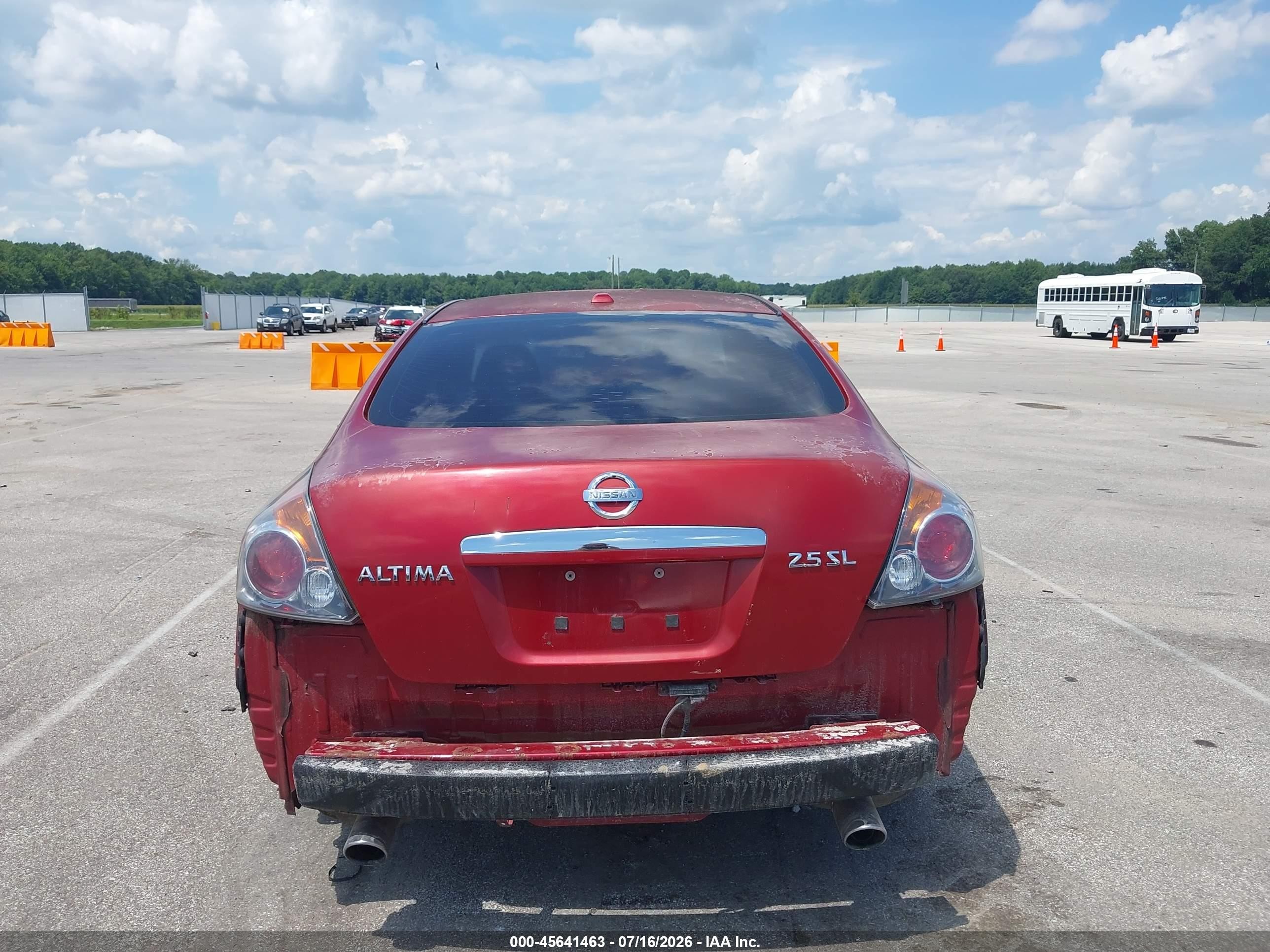 2009 Nissan Altima 2.5 S Red vin: 1N4AL21E99N498559
