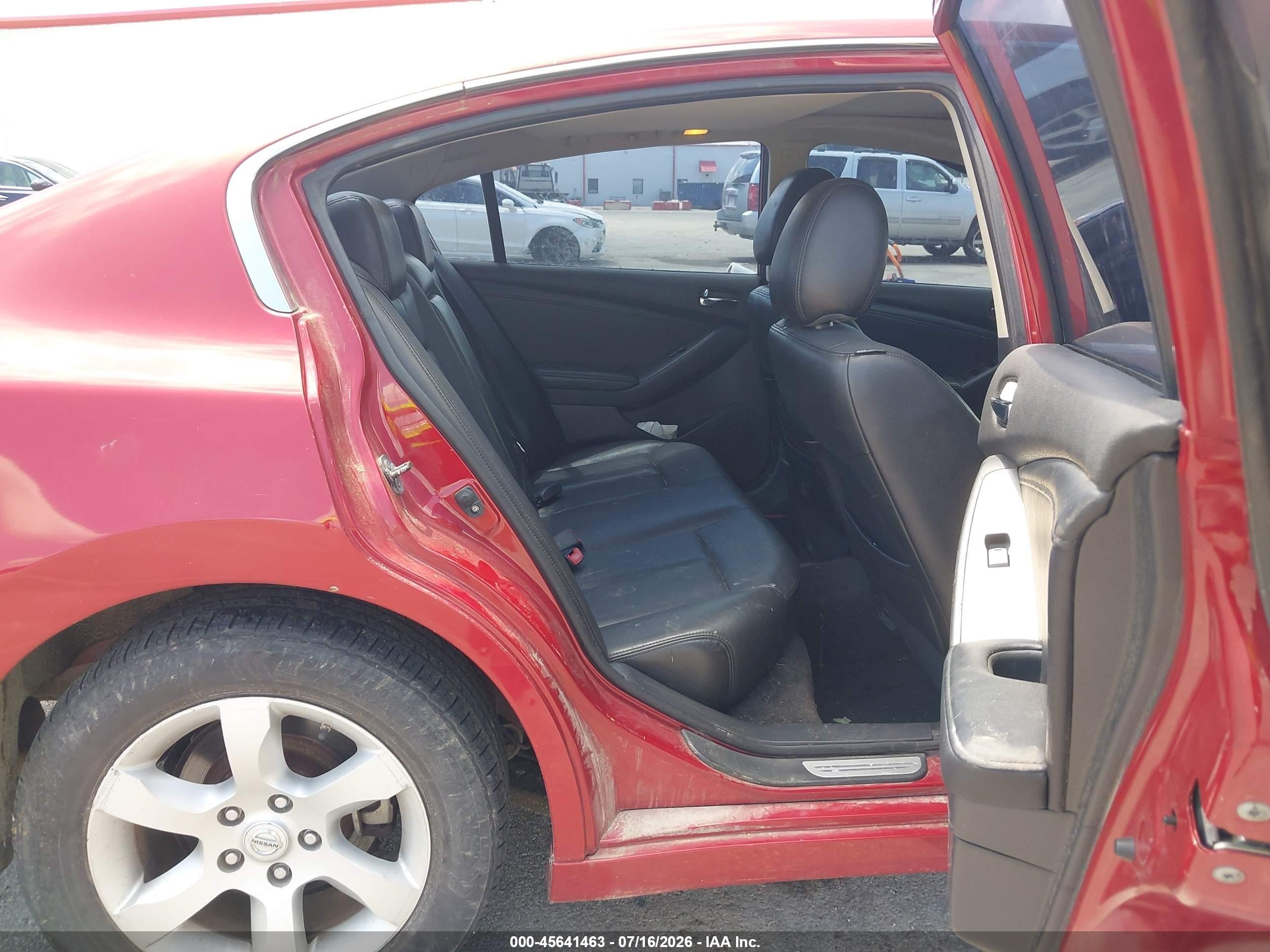 2009 Nissan Altima 2.5 S Red vin: 1N4AL21E99N498559