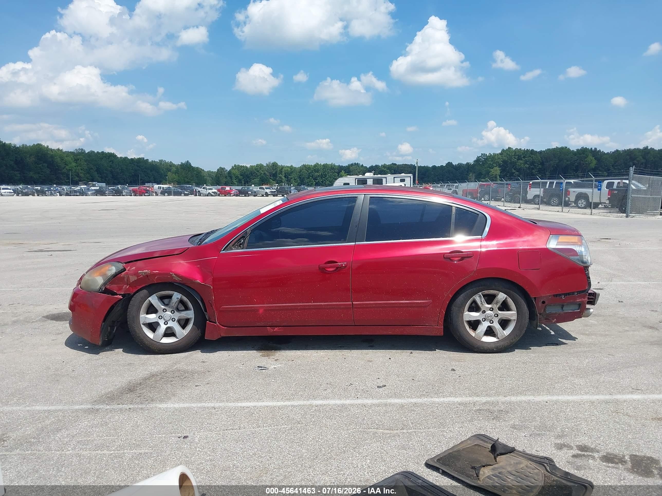 2009 Nissan Altima 2.5 S Red vin: 1N4AL21E99N498559