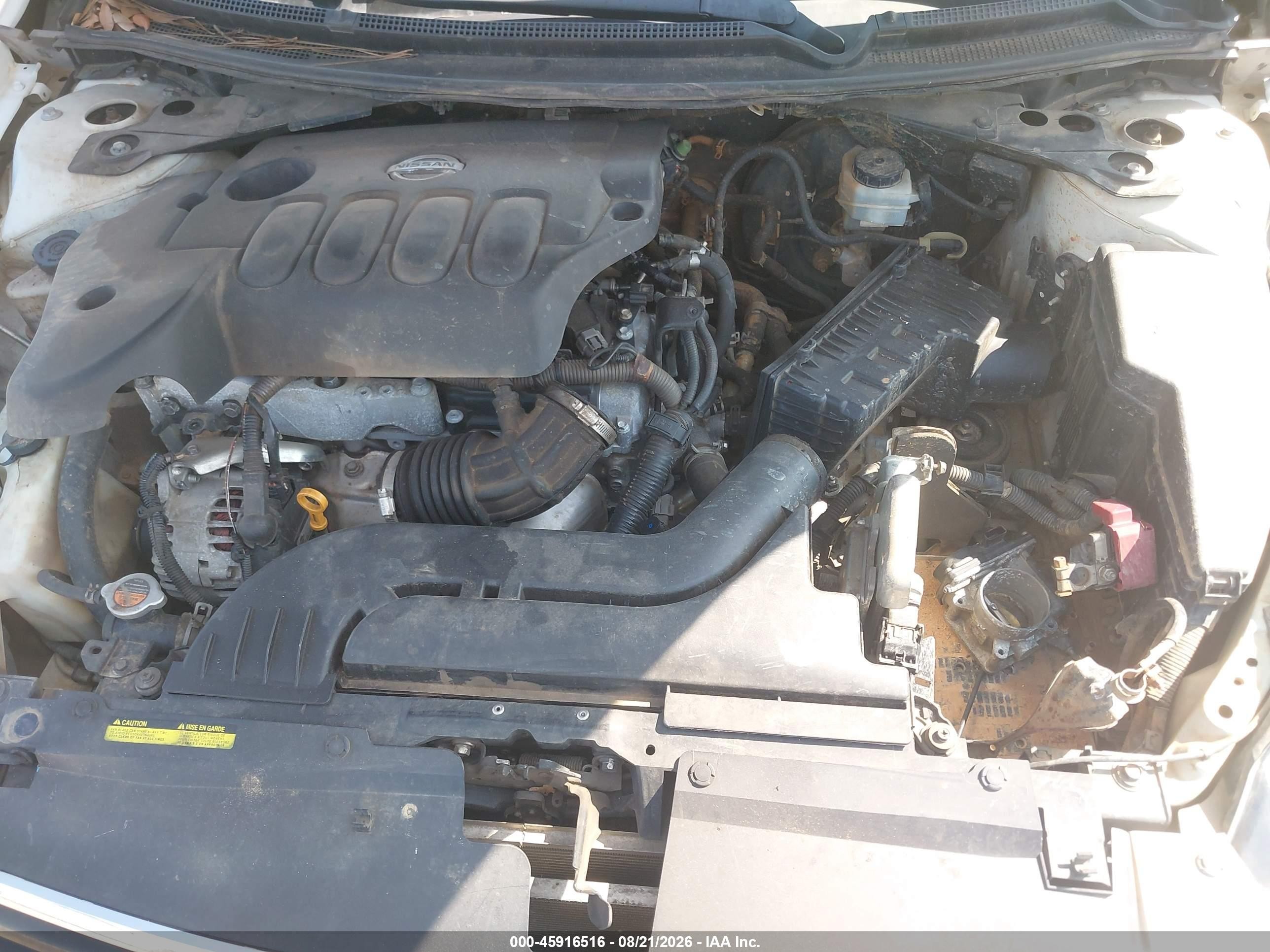 2009 Nissan Altima 2.5 S White vin: 1N4AL21E99N533892