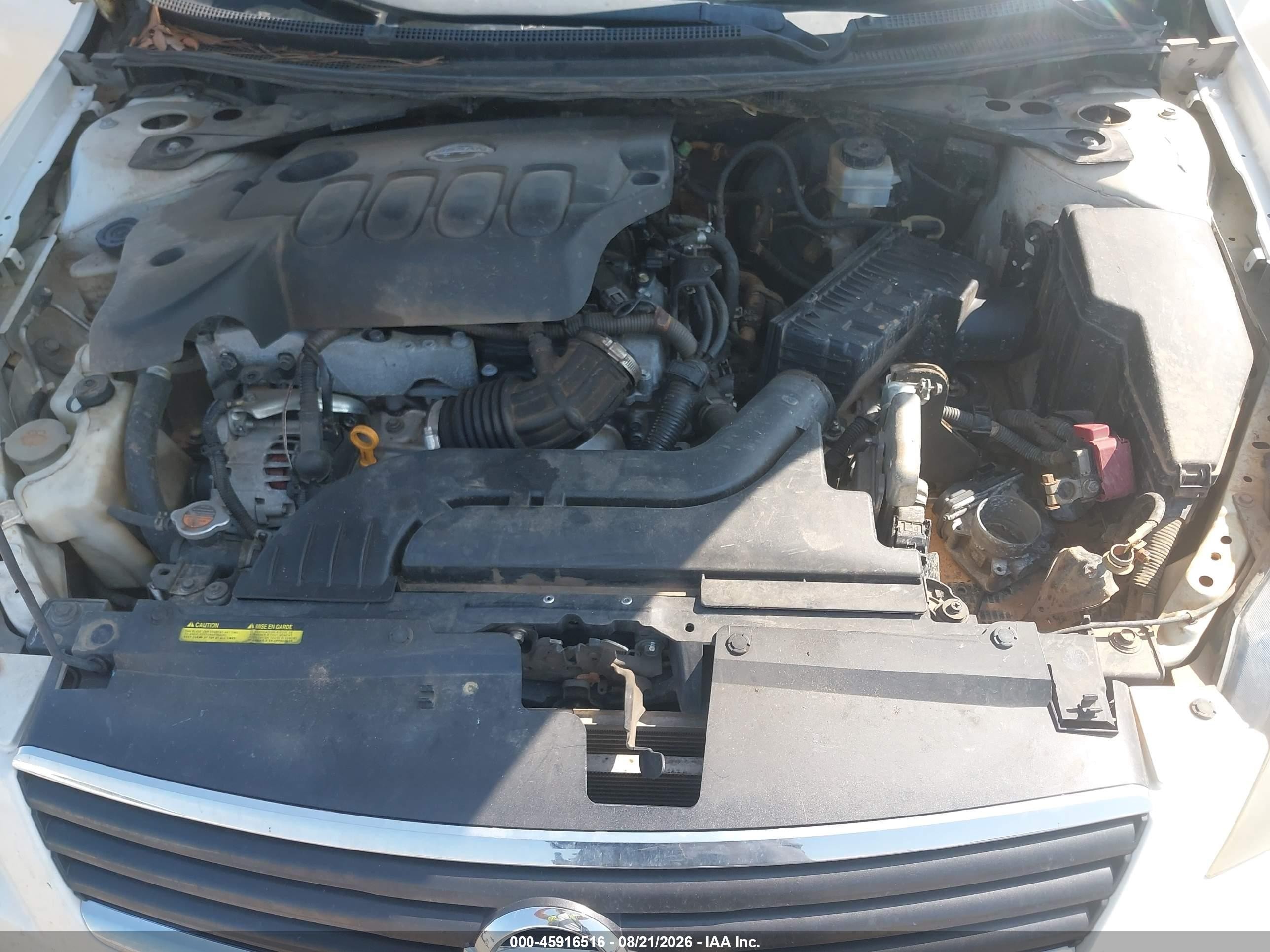 2009 Nissan Altima 2.5 S White vin: 1N4AL21E99N533892