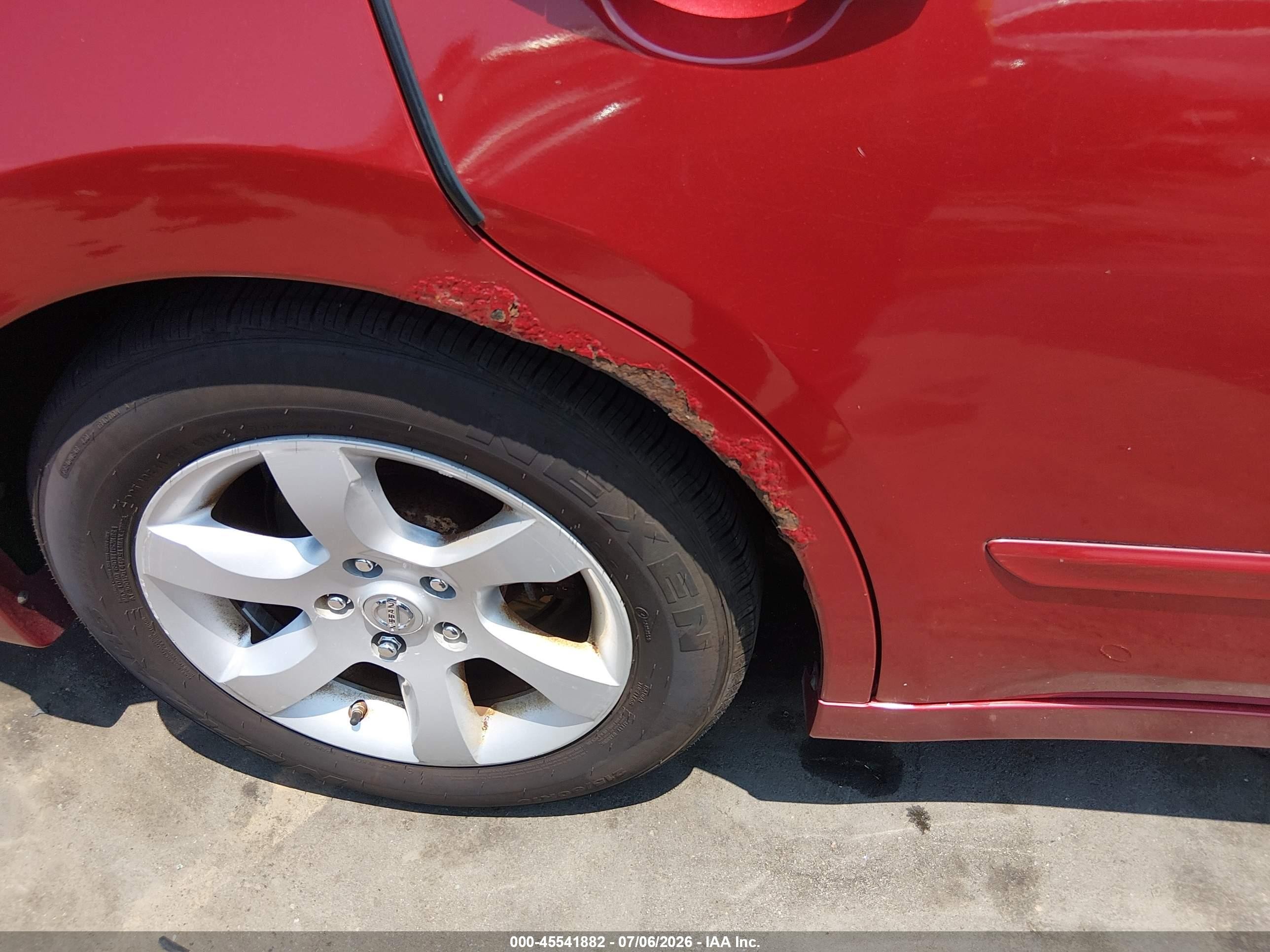 2009 Nissan Altima 2.5 S Maroon vin: 1N4AL21E99N542057