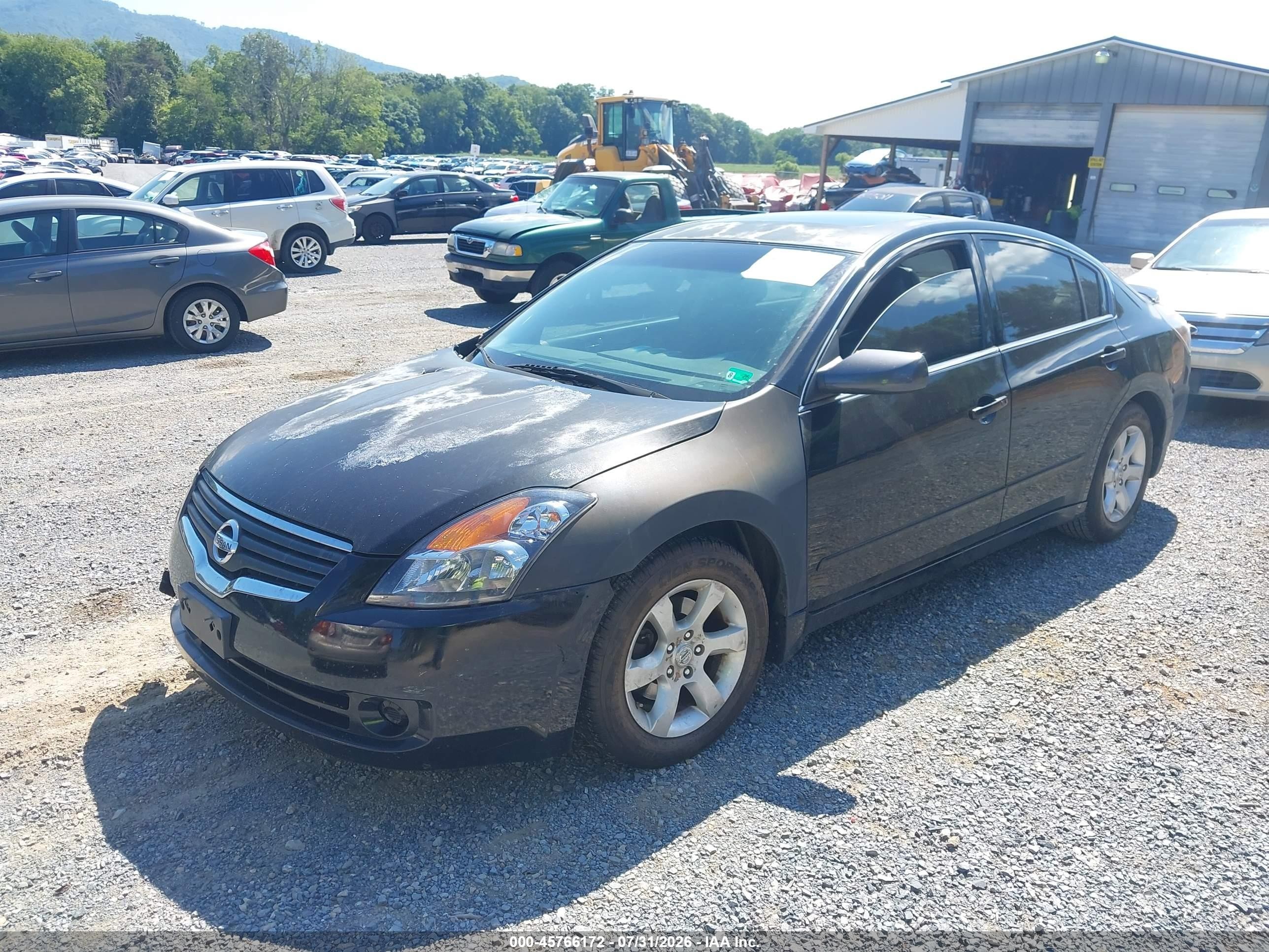 2007 Nissan Altima 2.5 S Black vin: 1N4AL21EX7C144901