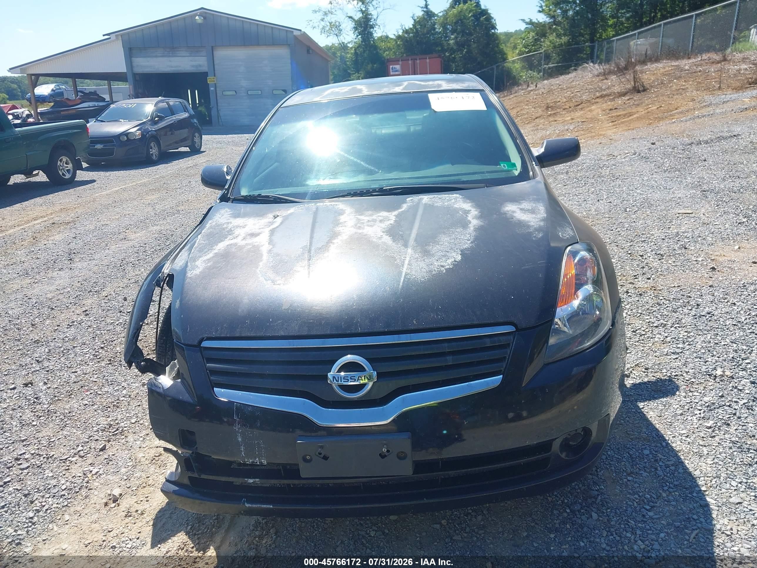 2007 Nissan Altima 2.5 S Black vin: 1N4AL21EX7C144901