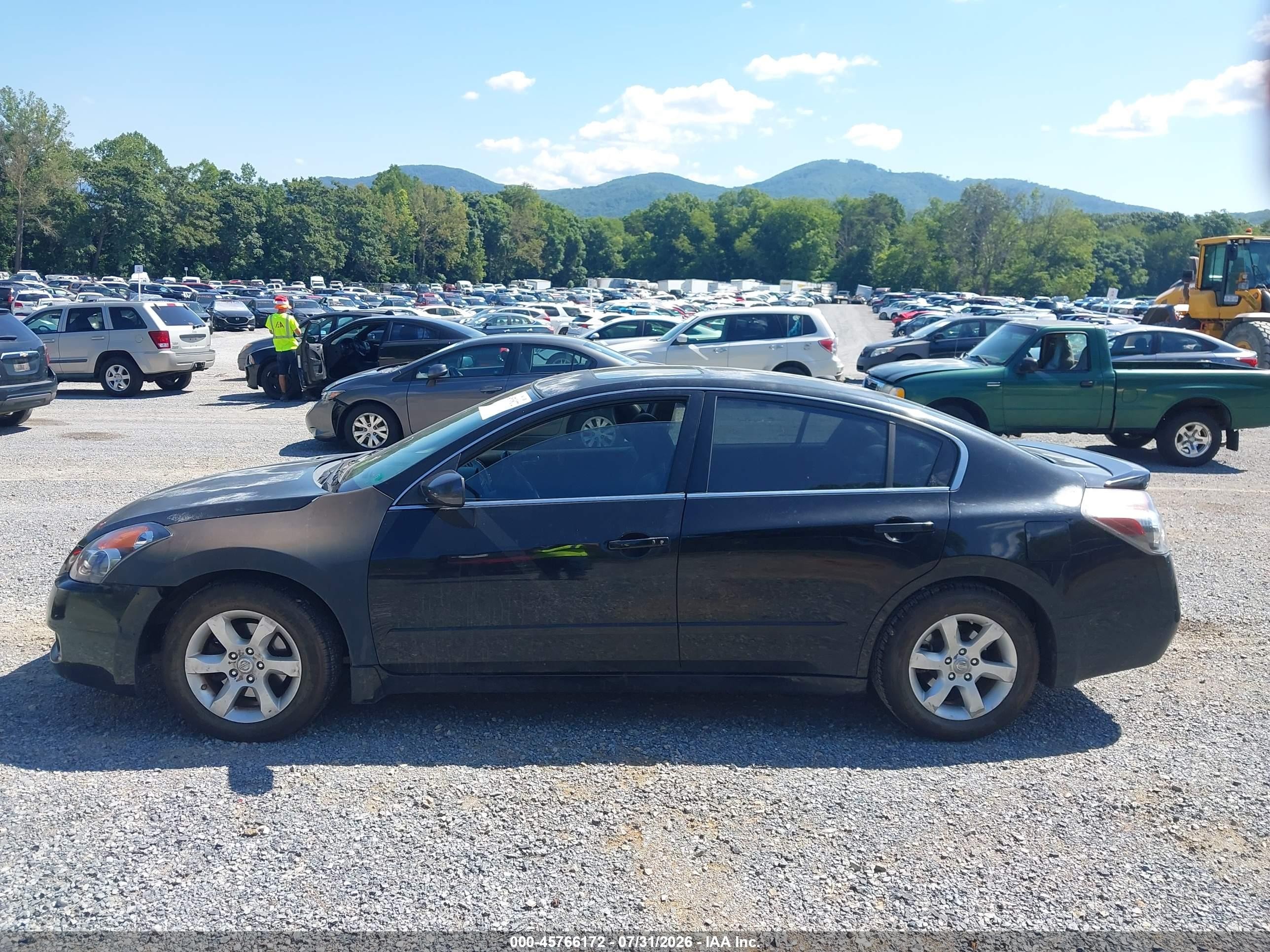 2007 Nissan Altima 2.5 S Black vin: 1N4AL21EX7C144901