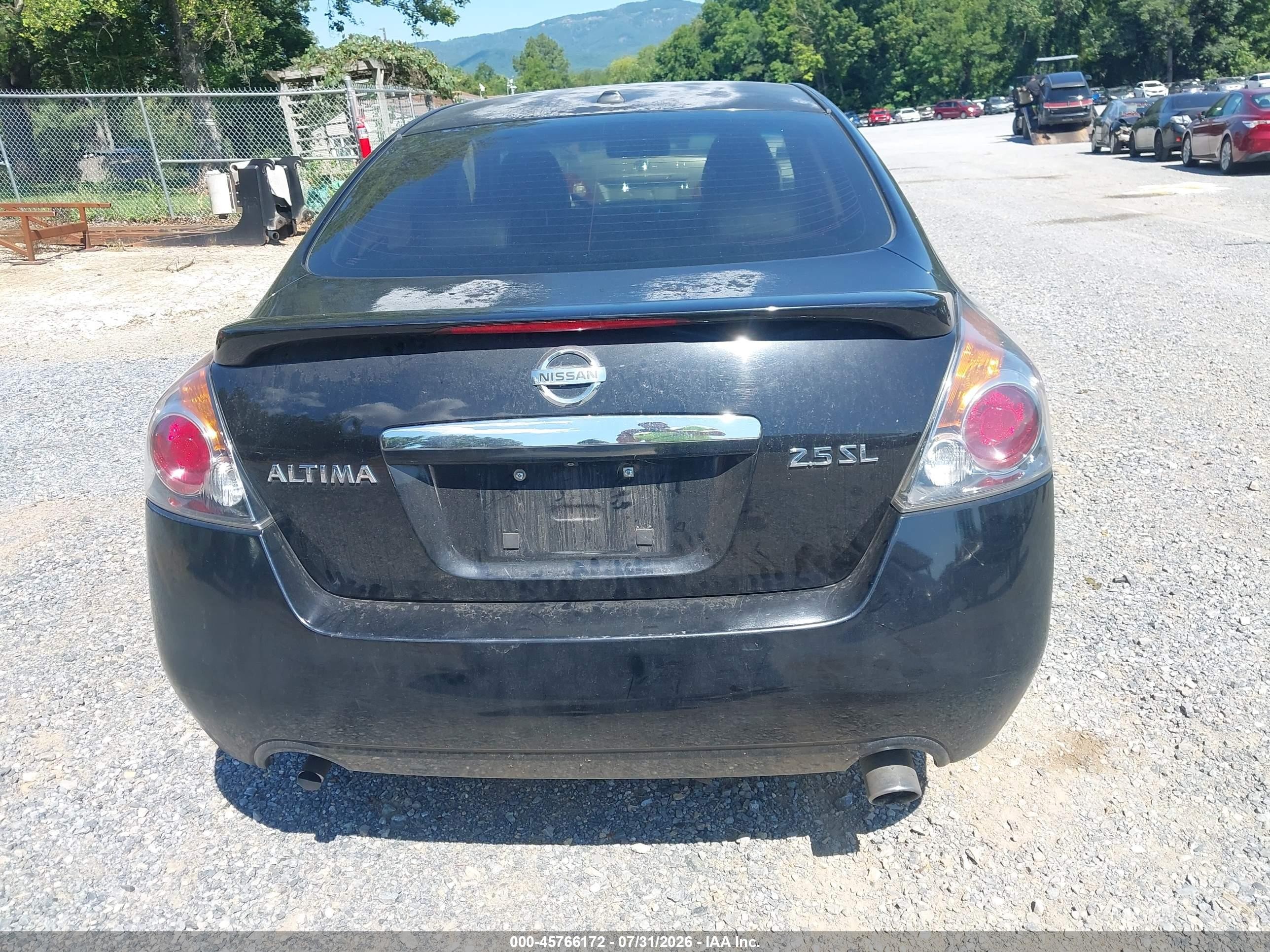 2007 Nissan Altima 2.5 S Black vin: 1N4AL21EX7C144901