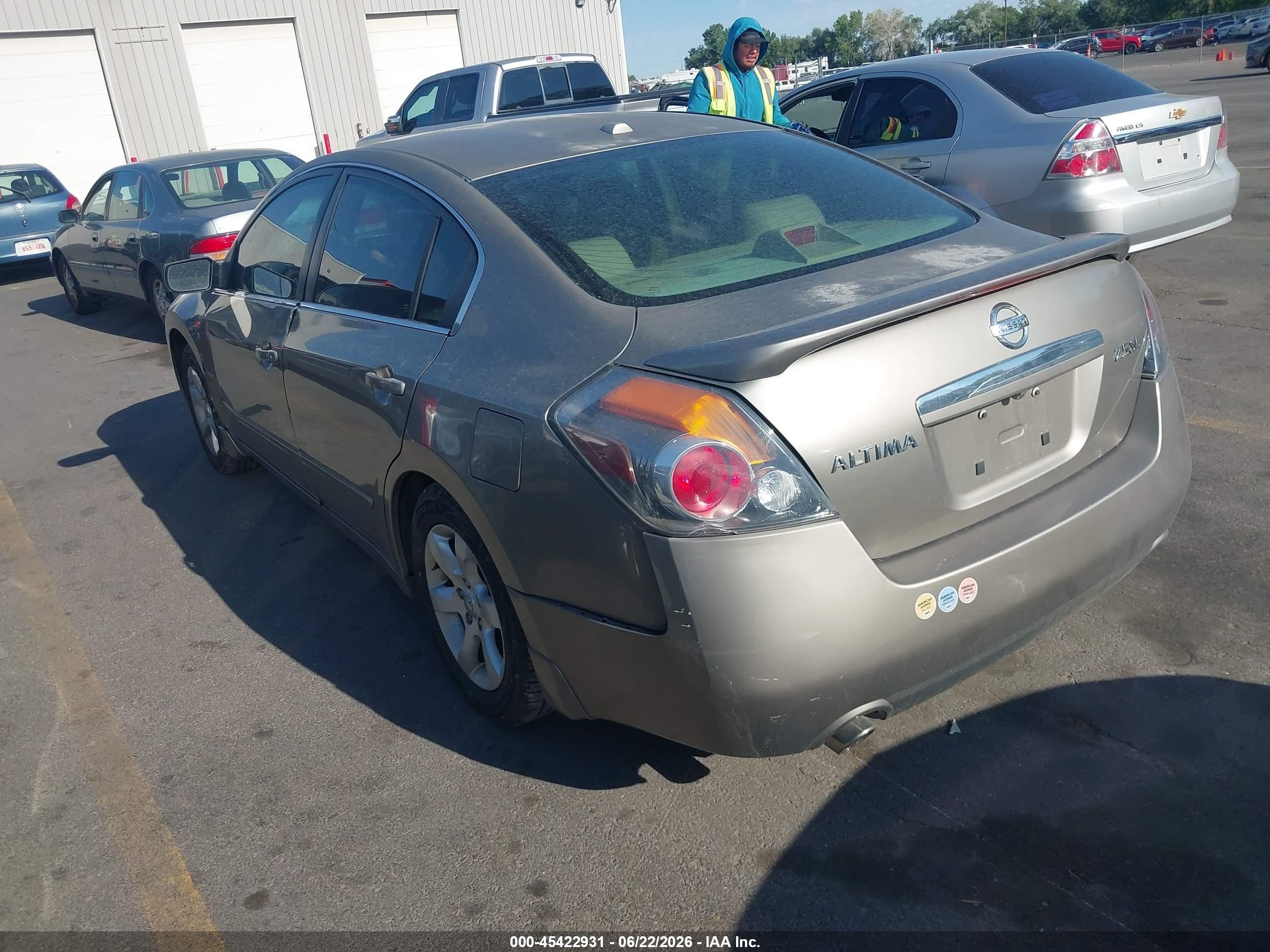 2007 Nissan Altima 2.5 S Желто-коричневый vin: 1N4AL21EX7C182614