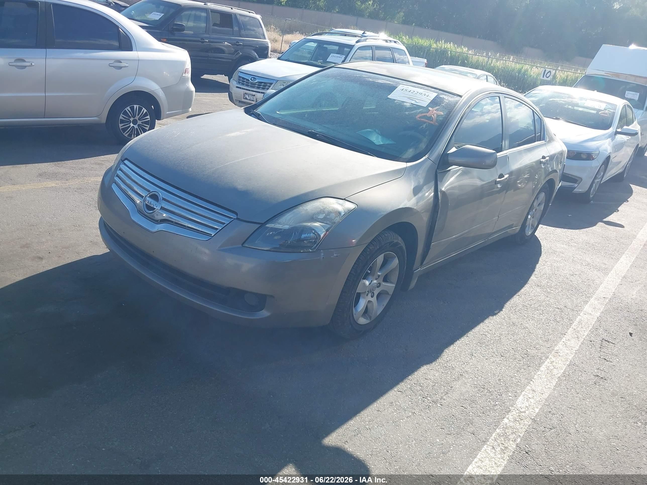 2007 Nissan Altima 2.5 S Желто-коричневый vin: 1N4AL21EX7C182614