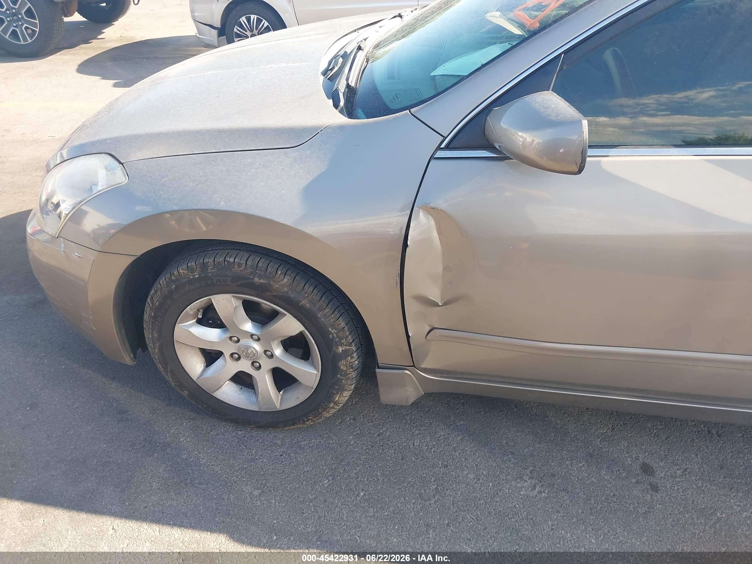 2007 Nissan Altima 2.5 S Желто-коричневый vin: 1N4AL21EX7C182614