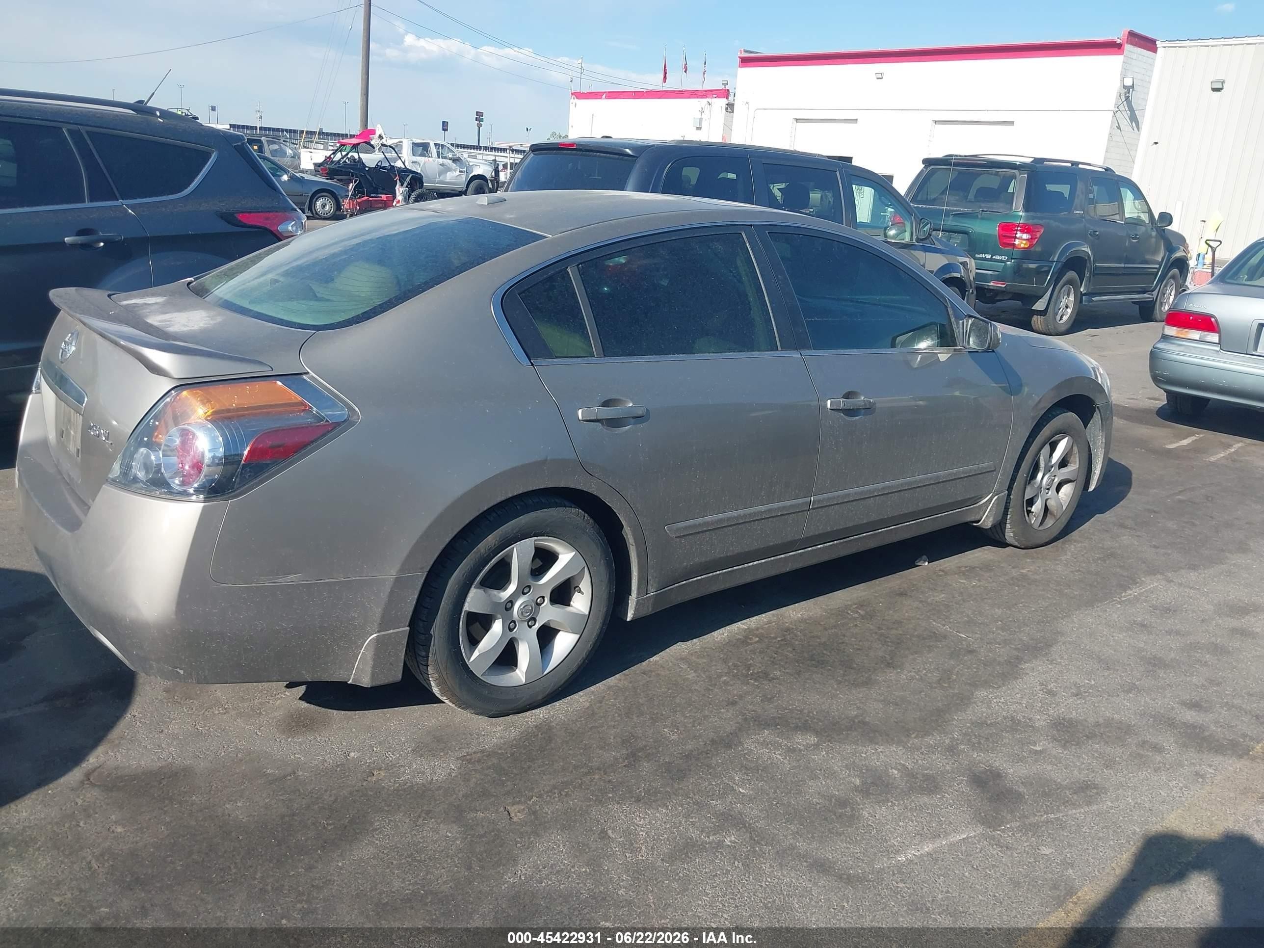 2007 Nissan Altima 2.5 S Желто-коричневый vin: 1N4AL21EX7C182614