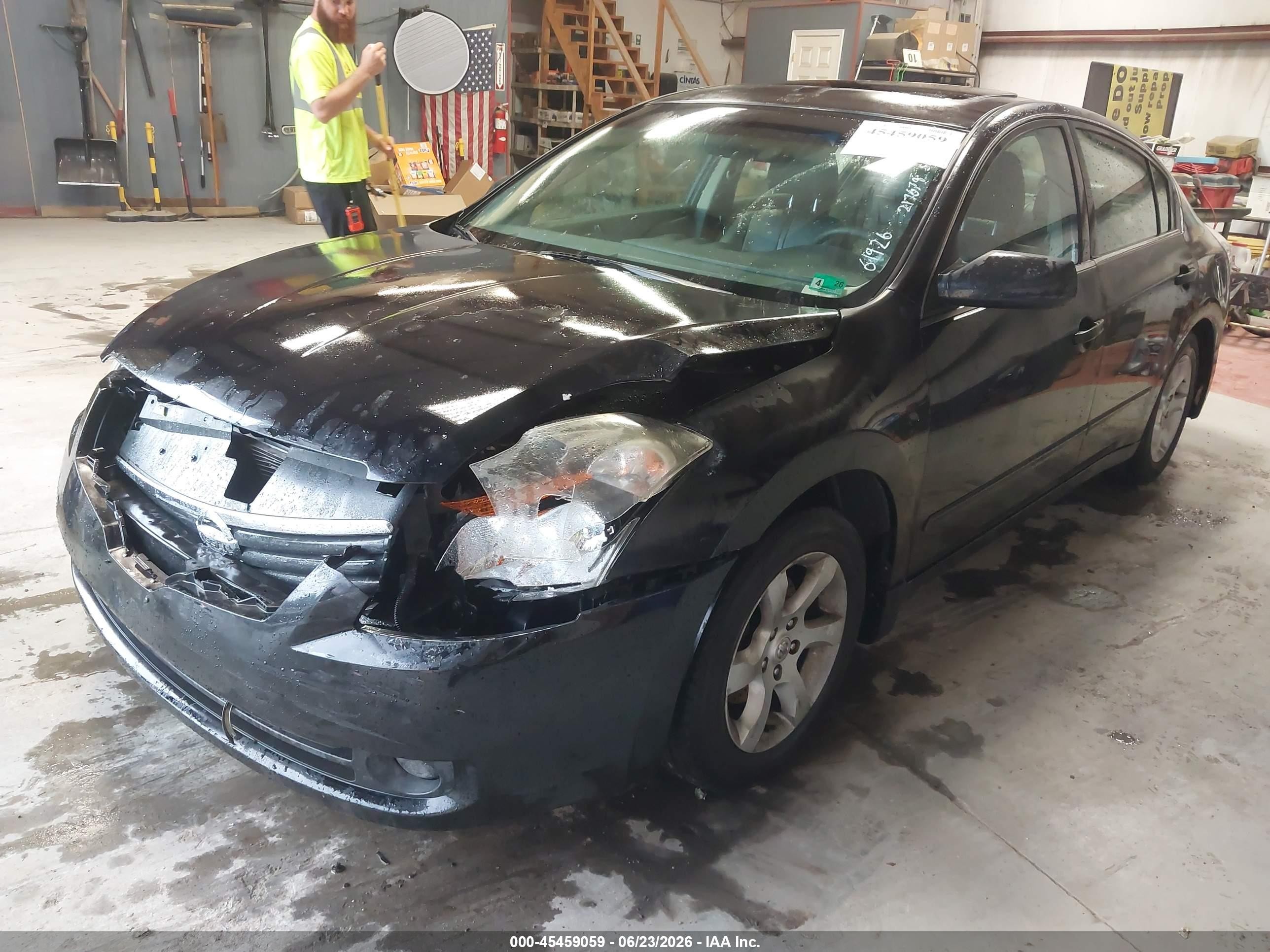2007 Nissan Altima 2.5 S Black vin: 1N4AL21EX7C199364