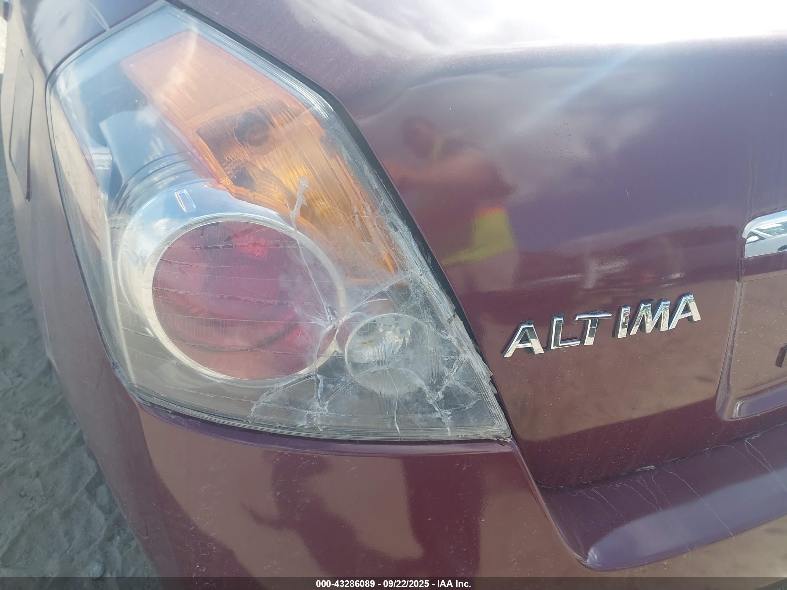 2007 Nissan Altima 2.5 S Темно-бордовый vin: 1N4AL21EX7C210640