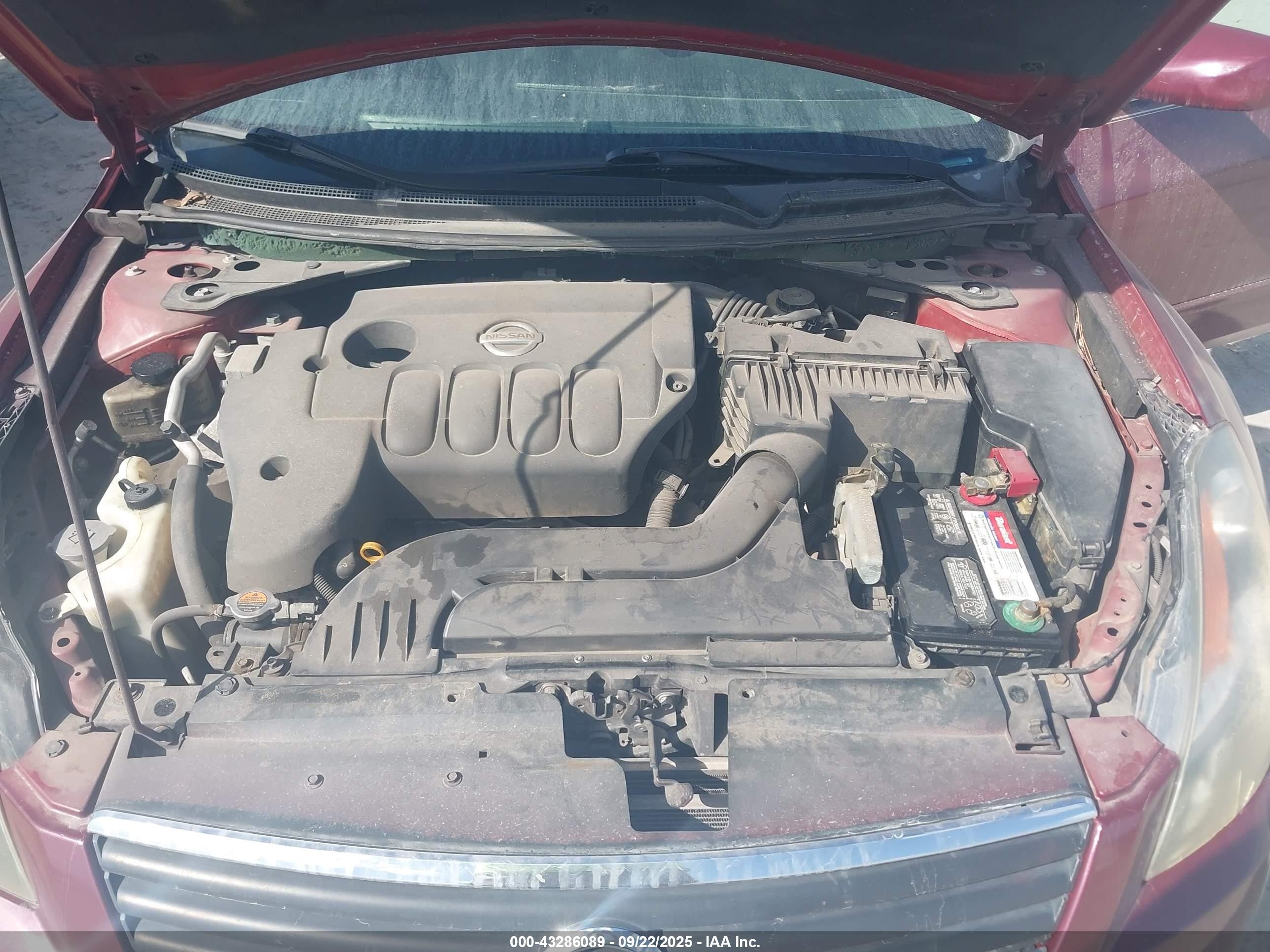 2007 Nissan Altima 2.5 S Темно-бордовый vin: 1N4AL21EX7C210640