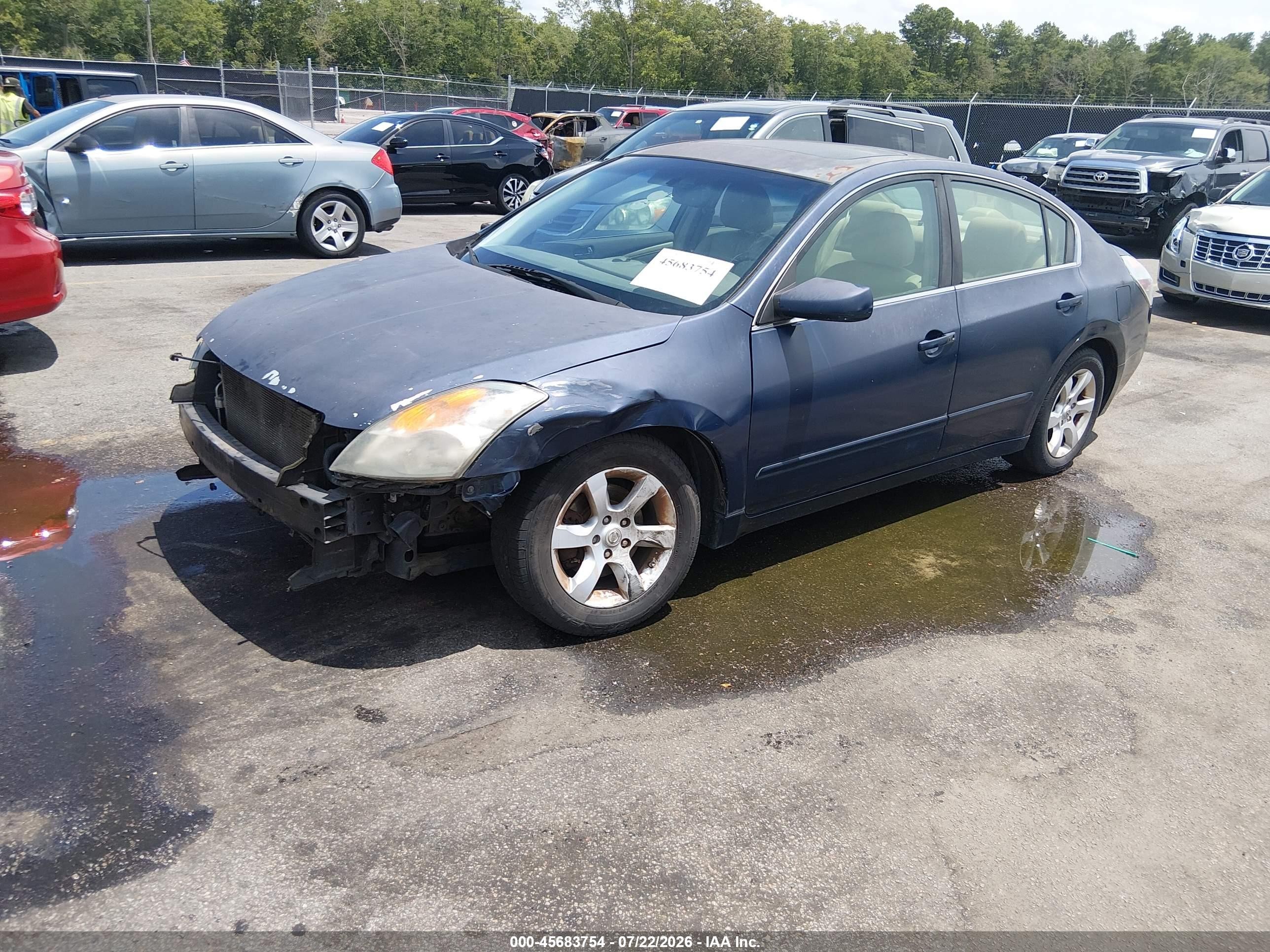 2007 Nissan Altima 2.5 S Blue vin: 1N4AL21EX7N414374
