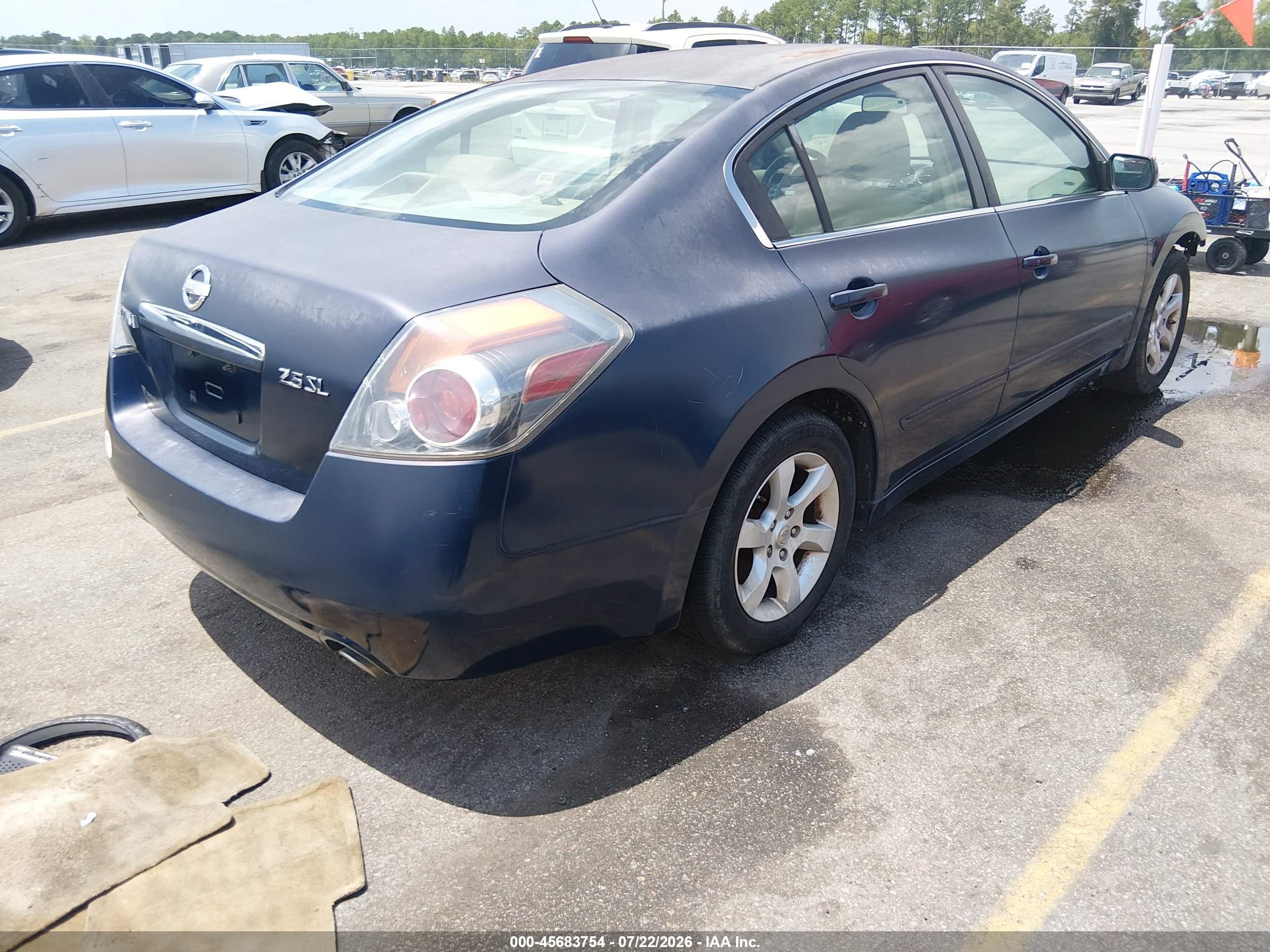 2007 Nissan Altima 2.5 S Blue vin: 1N4AL21EX7N414374