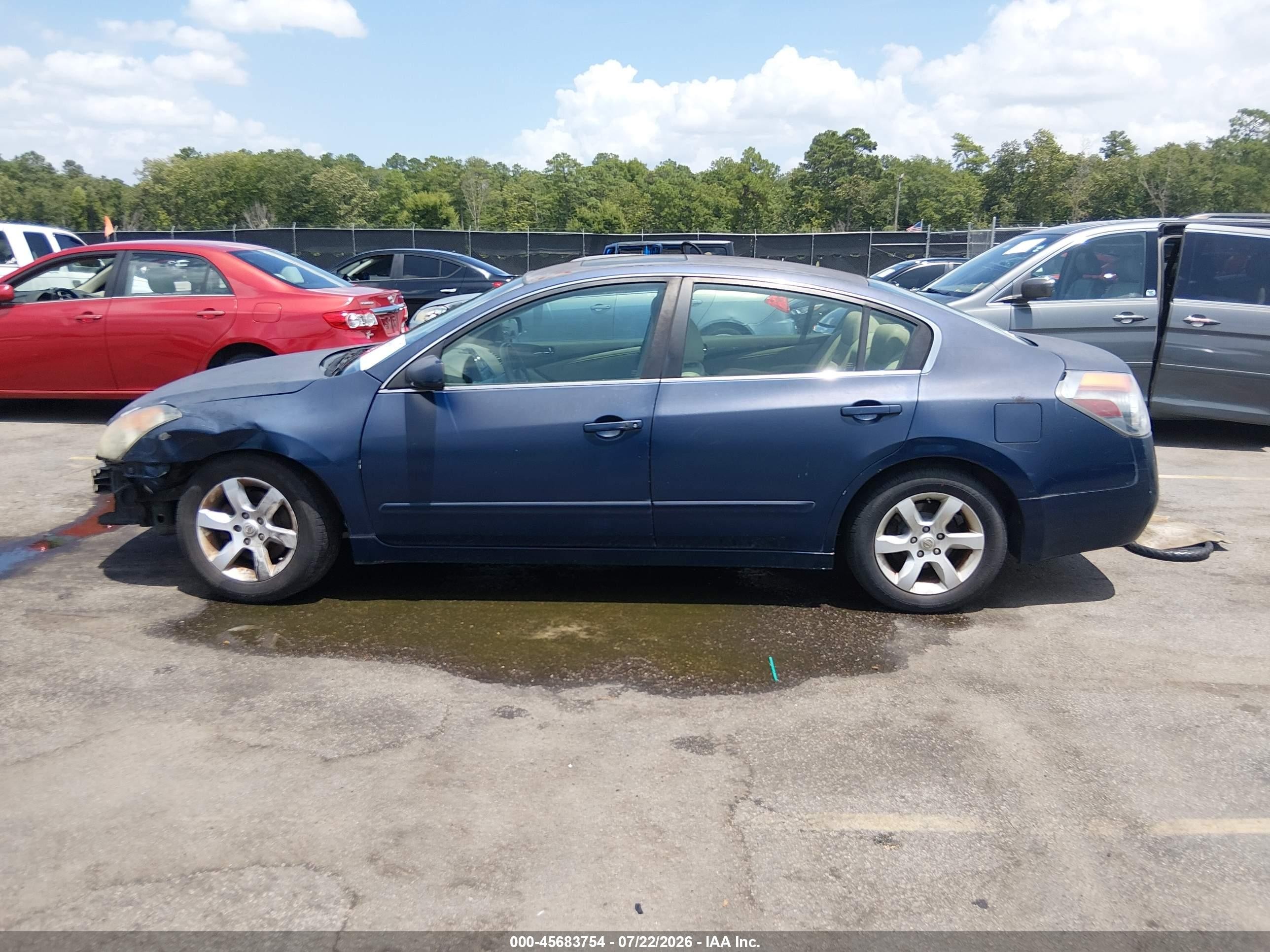 2007 Nissan Altima 2.5 S Blue vin: 1N4AL21EX7N414374