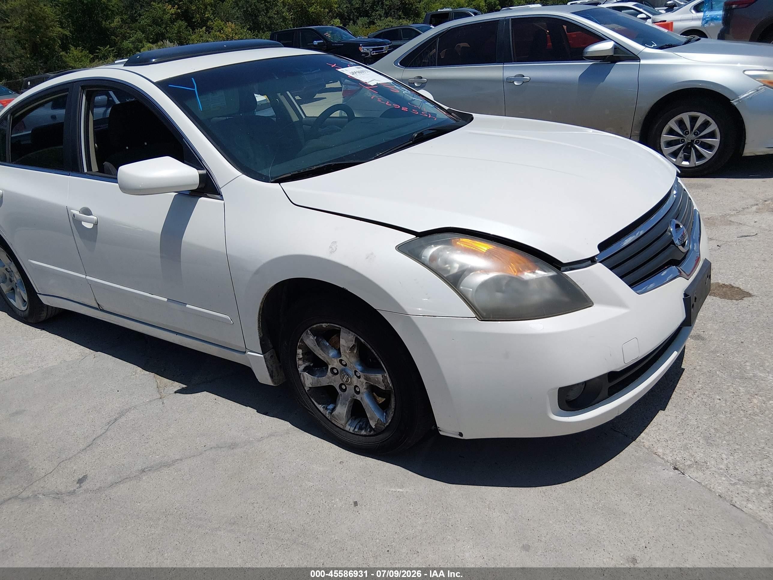 2007 Nissan Altima 2.5 S White vin: 1N4AL21EX7N417940